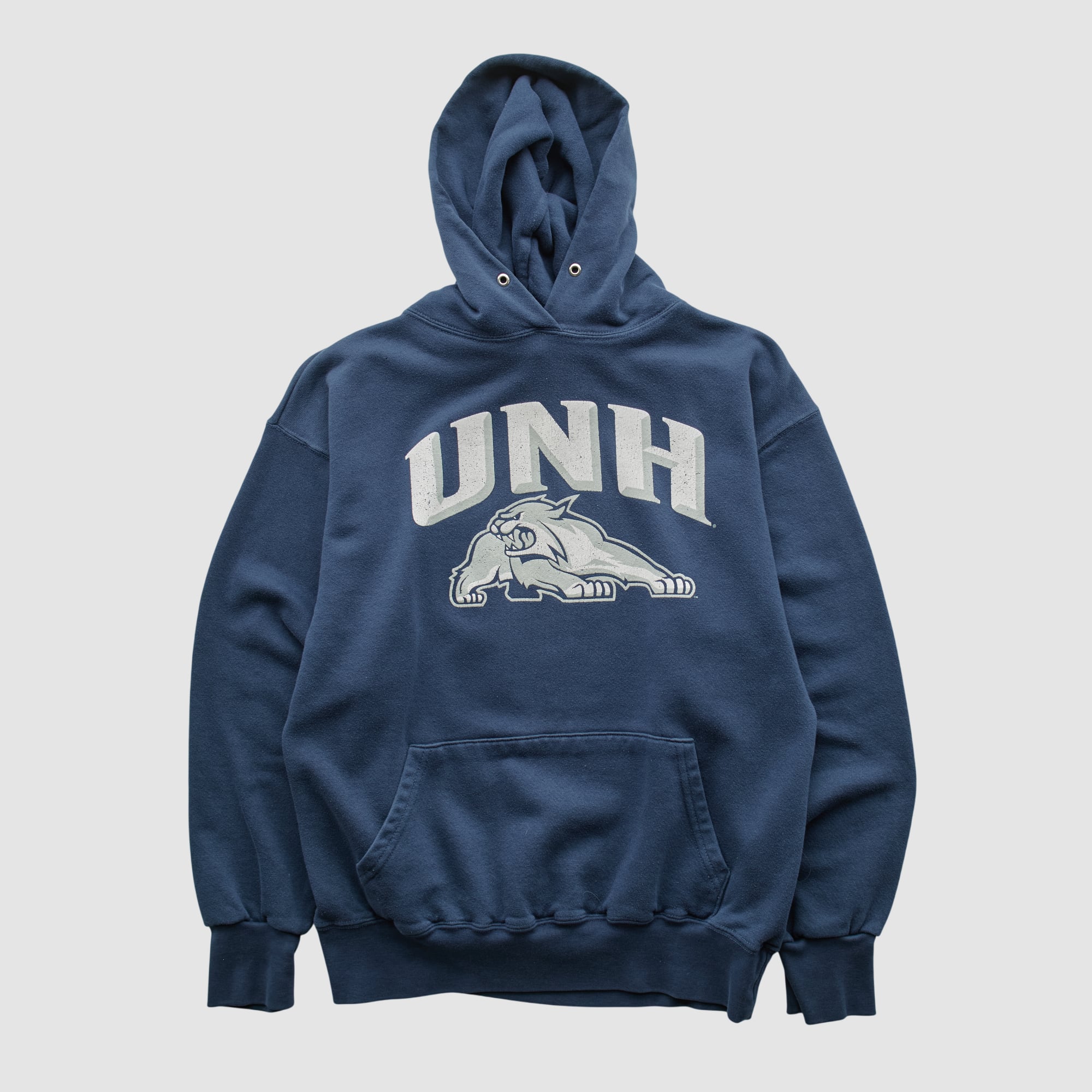 New Hampshire Wildcats Cotton Exchange 2000s Hooded Sweatshirt - Navy - XS