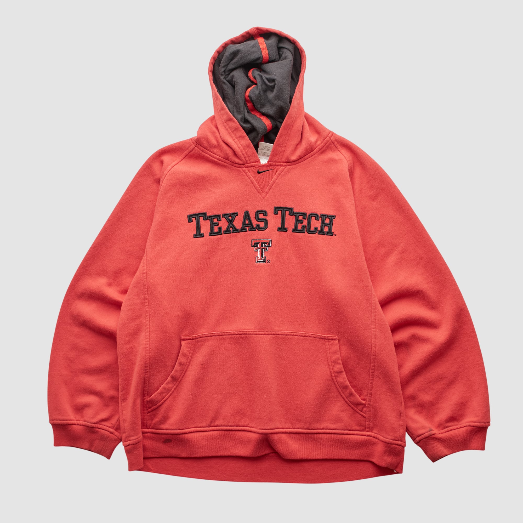 Texas Tech Red Raiders Nike 2000s Hooded Pullover Sweatshirt - Red - XXS