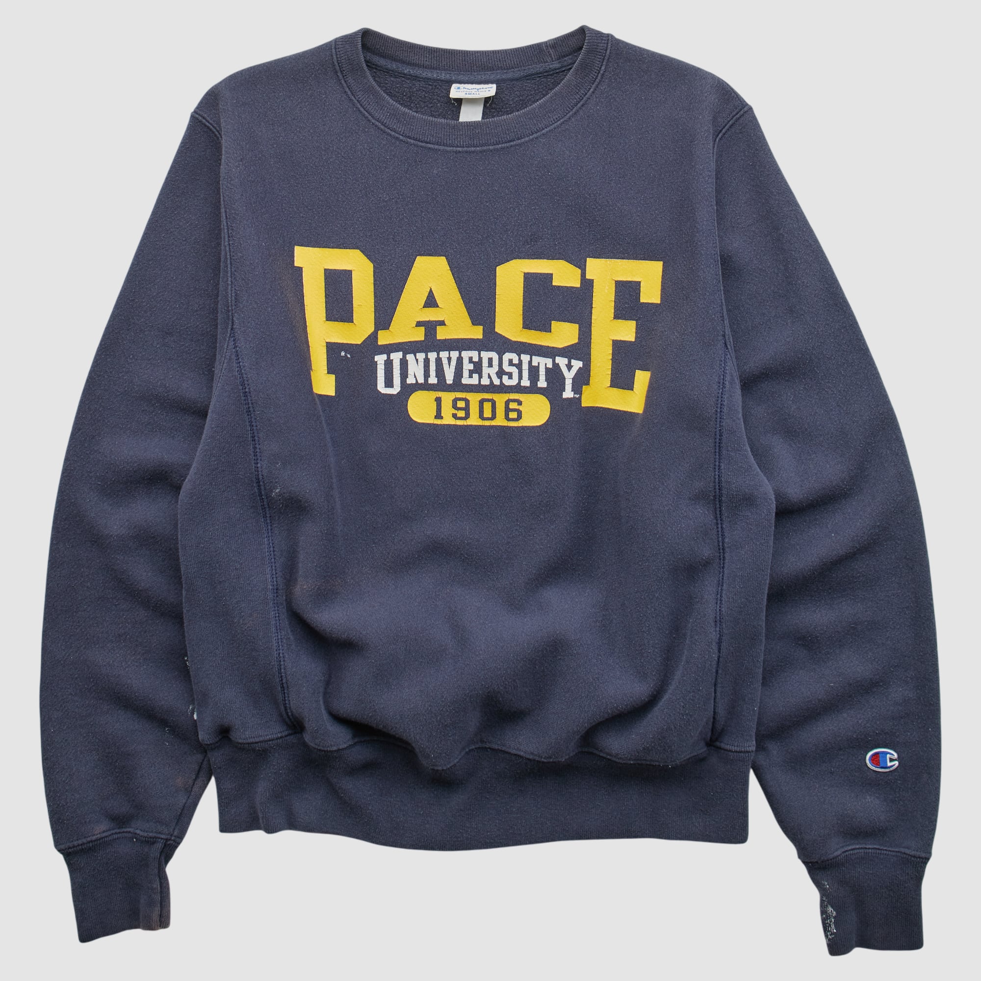 Pace University Setters Champion 2000s Pullover Sweatshirt - Navy - XS