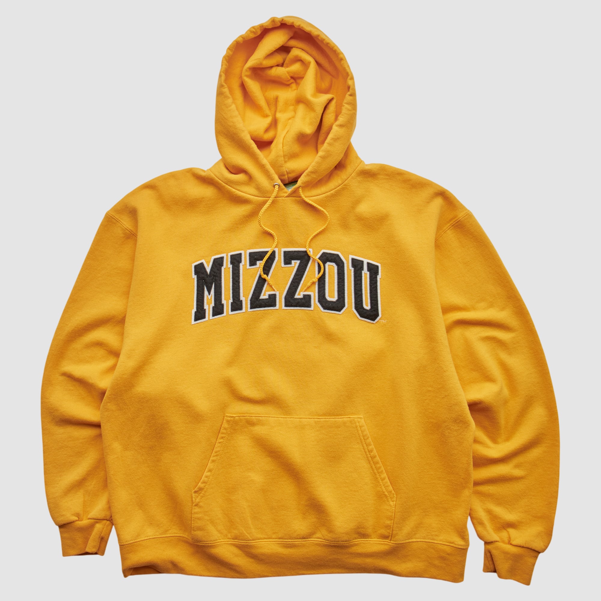 Missouri Tigers Champion 2000s Hooded Pullover Sweatshirt - Yellow - XL