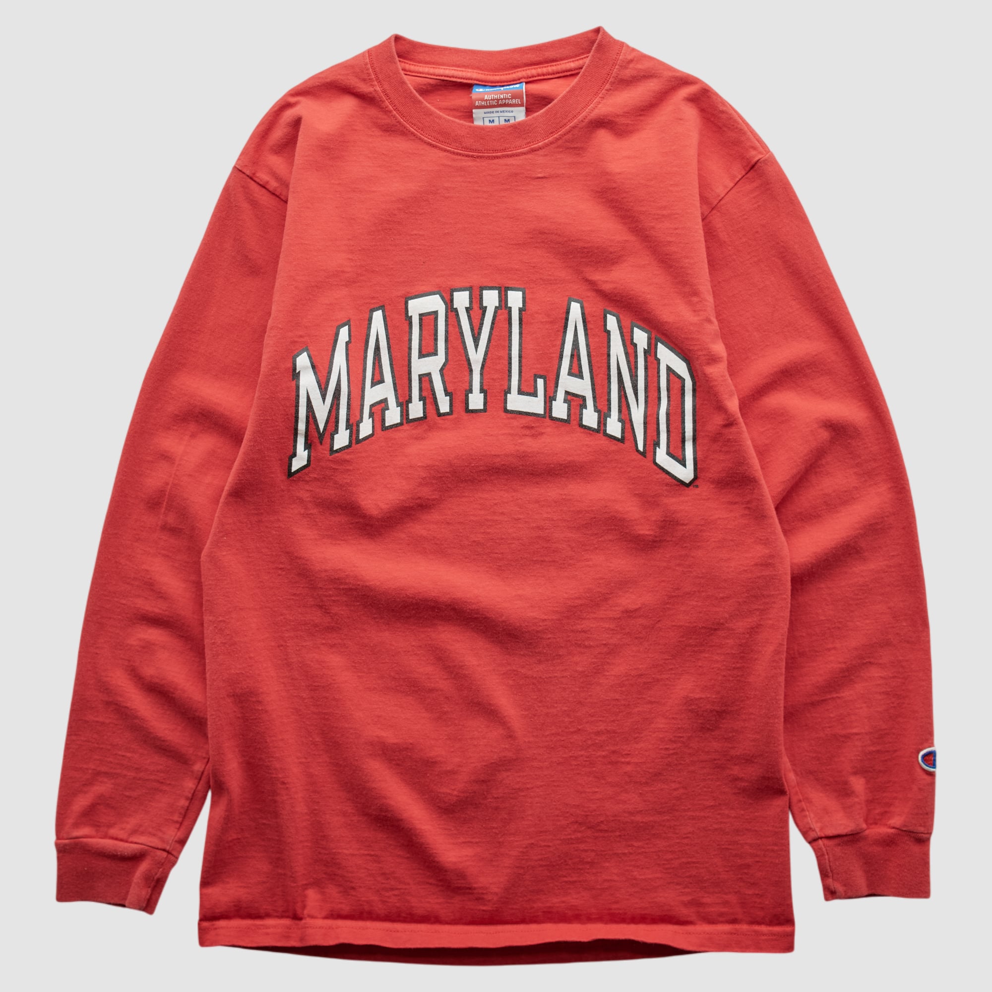 Maryland Terrapins Champion 2000s Long Sleeve T-shirt - Red - S