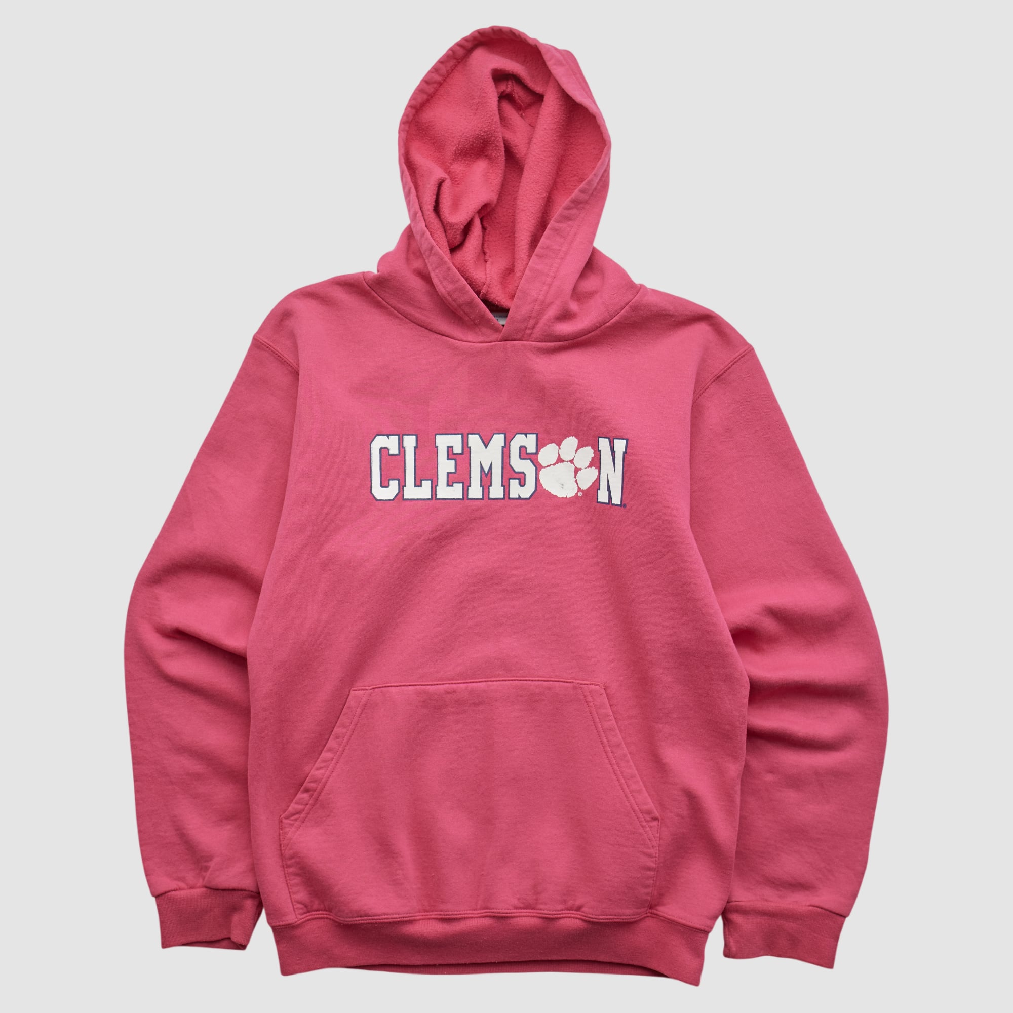Clemson Tigers 2010s Hooded Pullover Sweatshirt - Pink - XXS