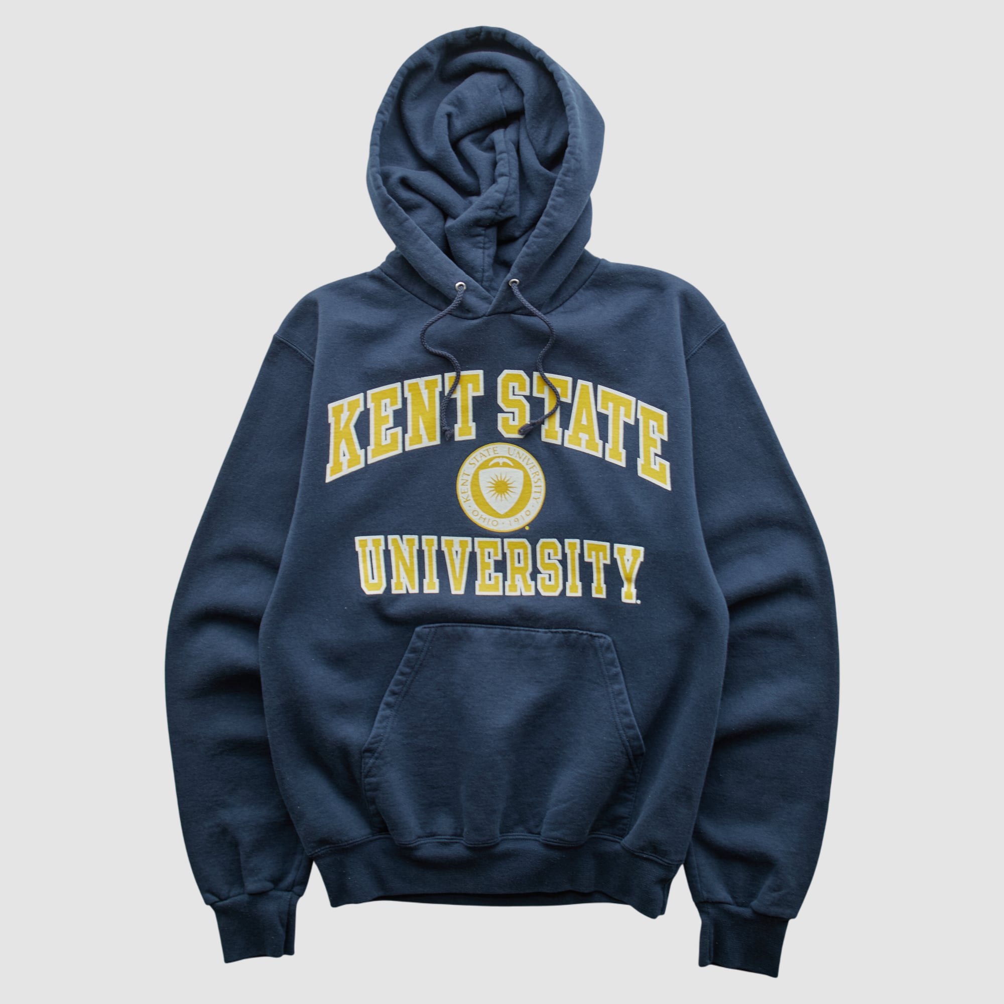 Kent State Golden Flashes Champion 2000s Hooded Pullover Sweatshirt - Navy - XS