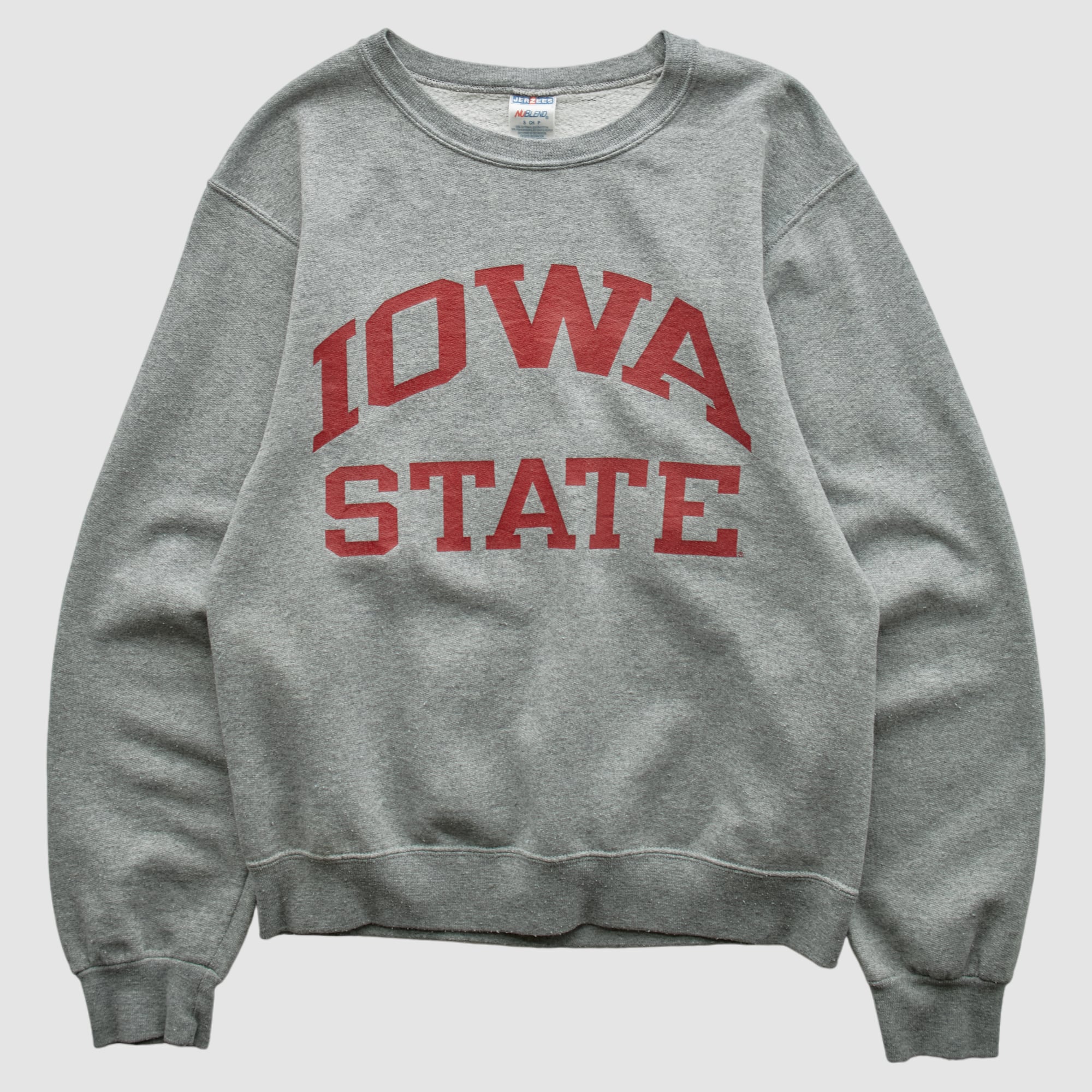 Iowa State Cyclones Jerzees 2000s Pullover Sweatshirt - Heather Gray - XS