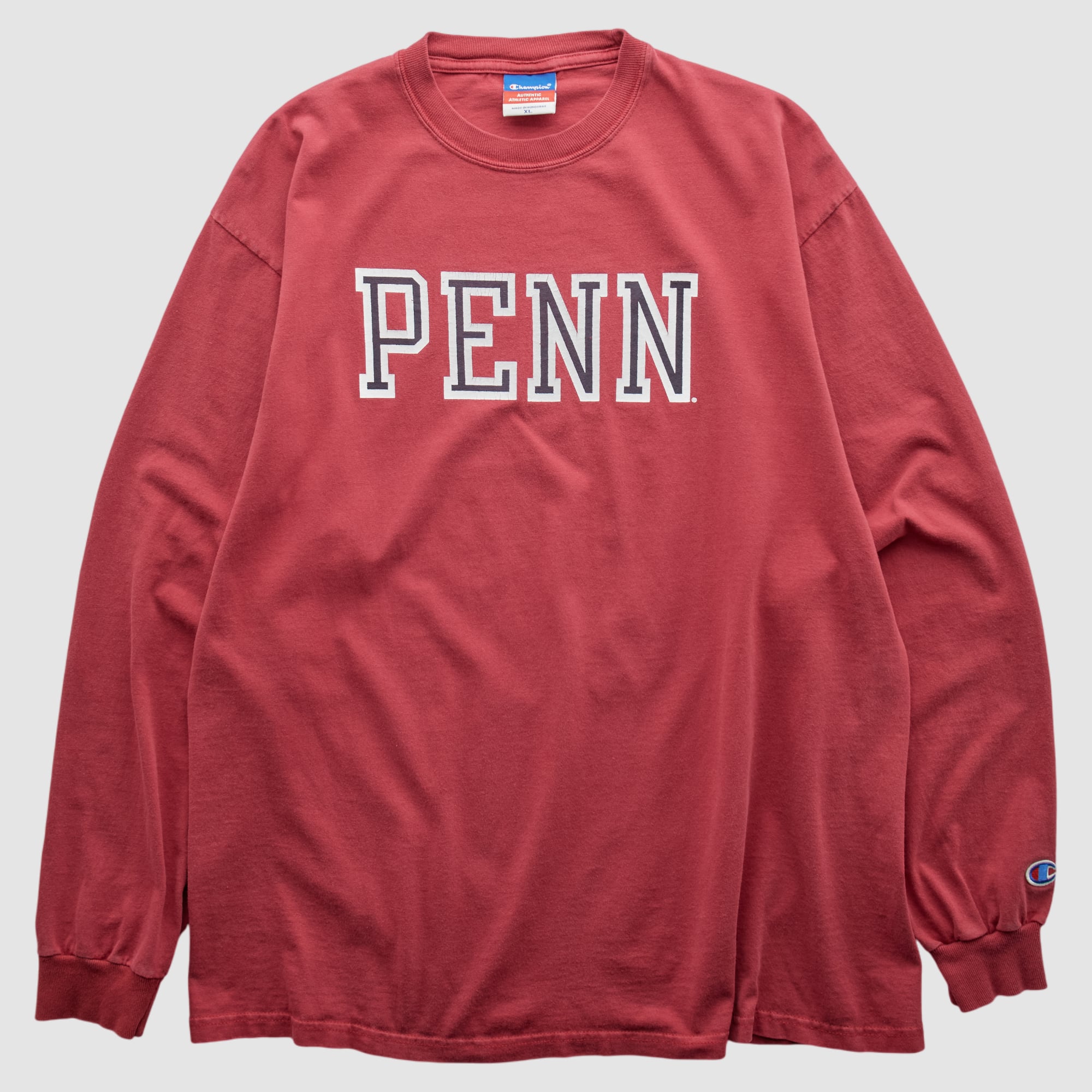 Pennsylvania Quakers Champion 2000s Long Sleeve T-shirt - Maroon - XL