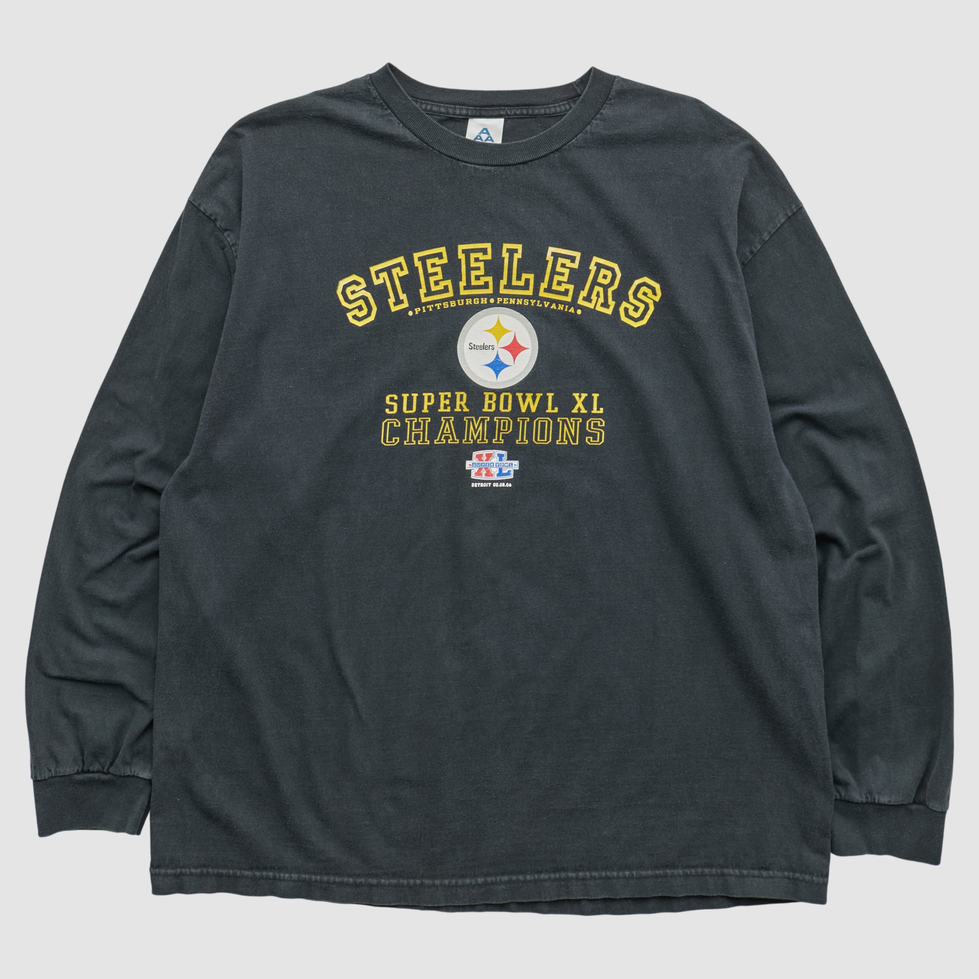 Pittsburgh Steelers Alstyle 2006 Long Sleeve T-shirt - Black - 2XL