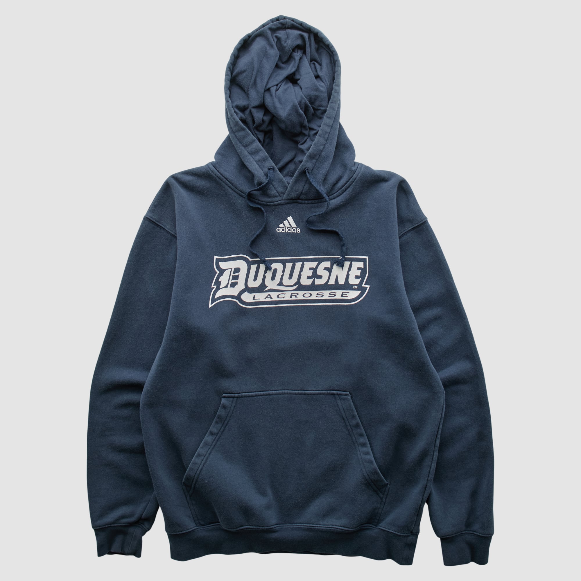 Duquesne Dukes Adidas 2010s Hooded Sweatshirt - Navy - S
