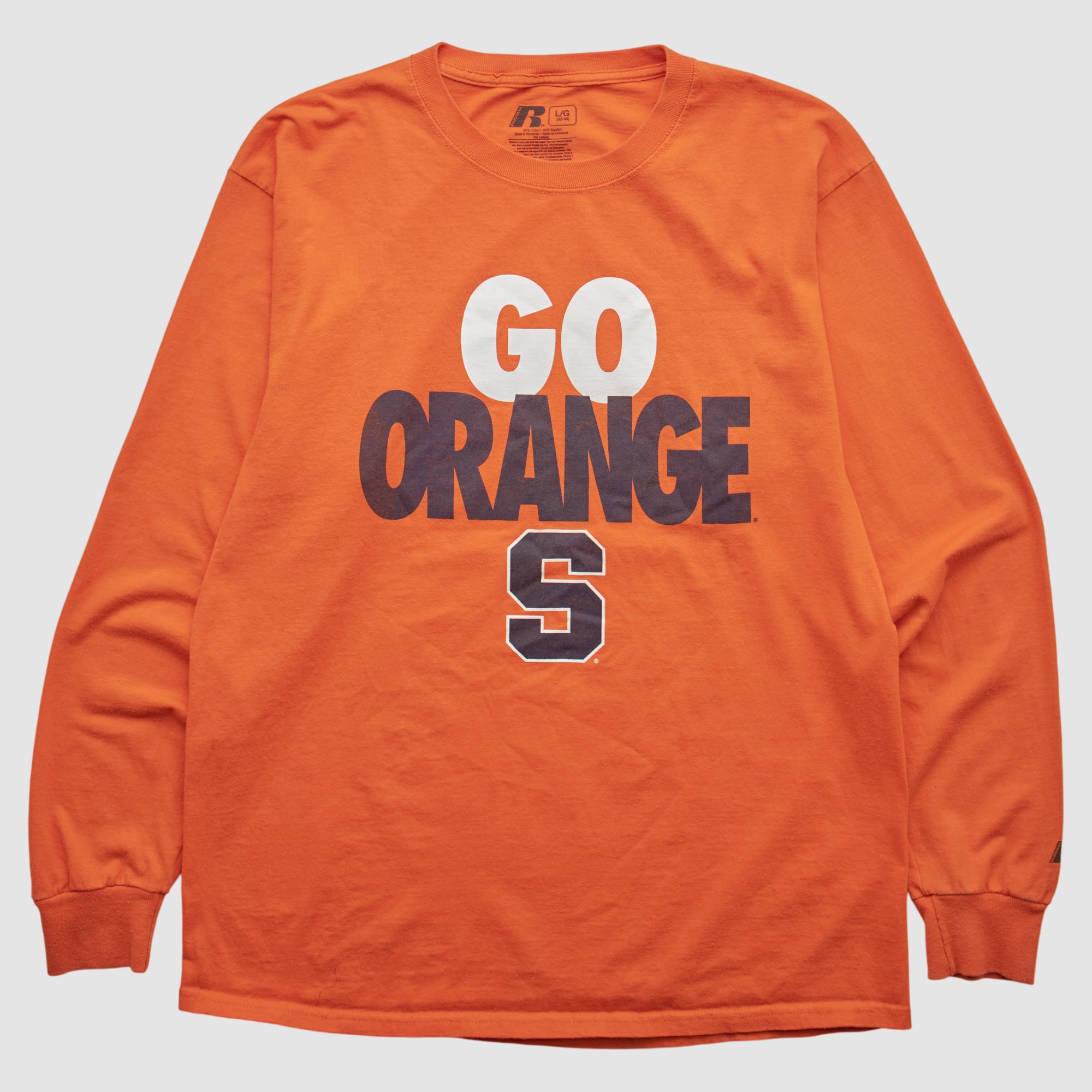 Syracuse Orange Russell 2000s Long Sleeve T-shirt - Orange - L