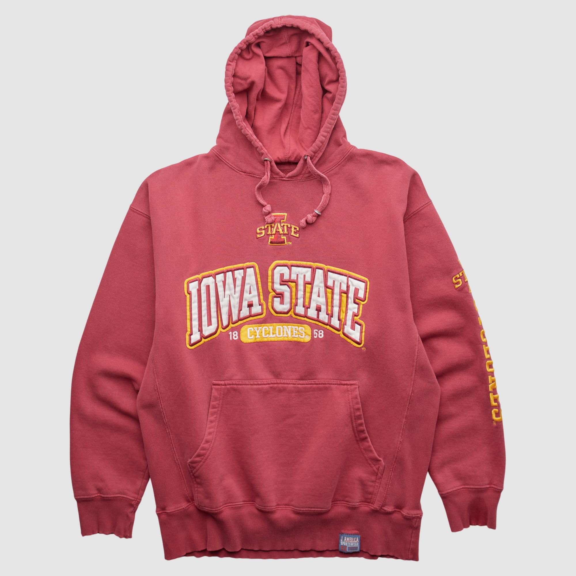 Iowa State Cyclones J America Sportswear 2010s Hooded Pullover Sweatshirt - Maroon - M