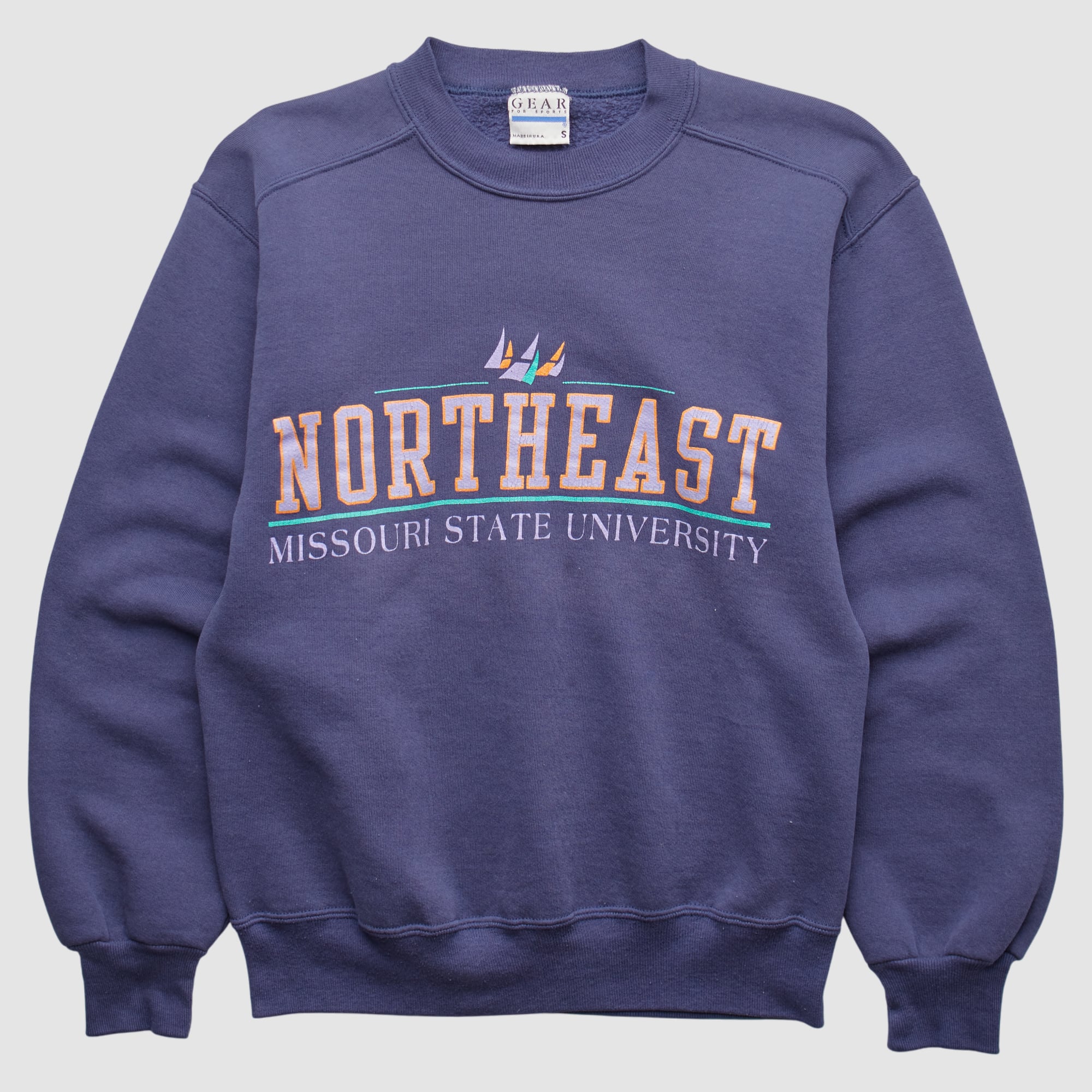 Northwest Missouri State Bearcats Gear For Sports 90s Pullover Sweatshirt - Navy - XS
