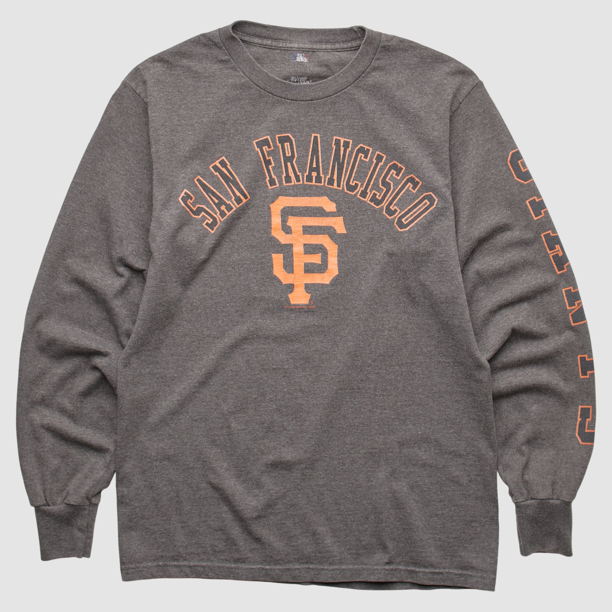 San Francisco Giants MLB 2000s Long Sleeve T-shirt - Dark Heather Gray - S
