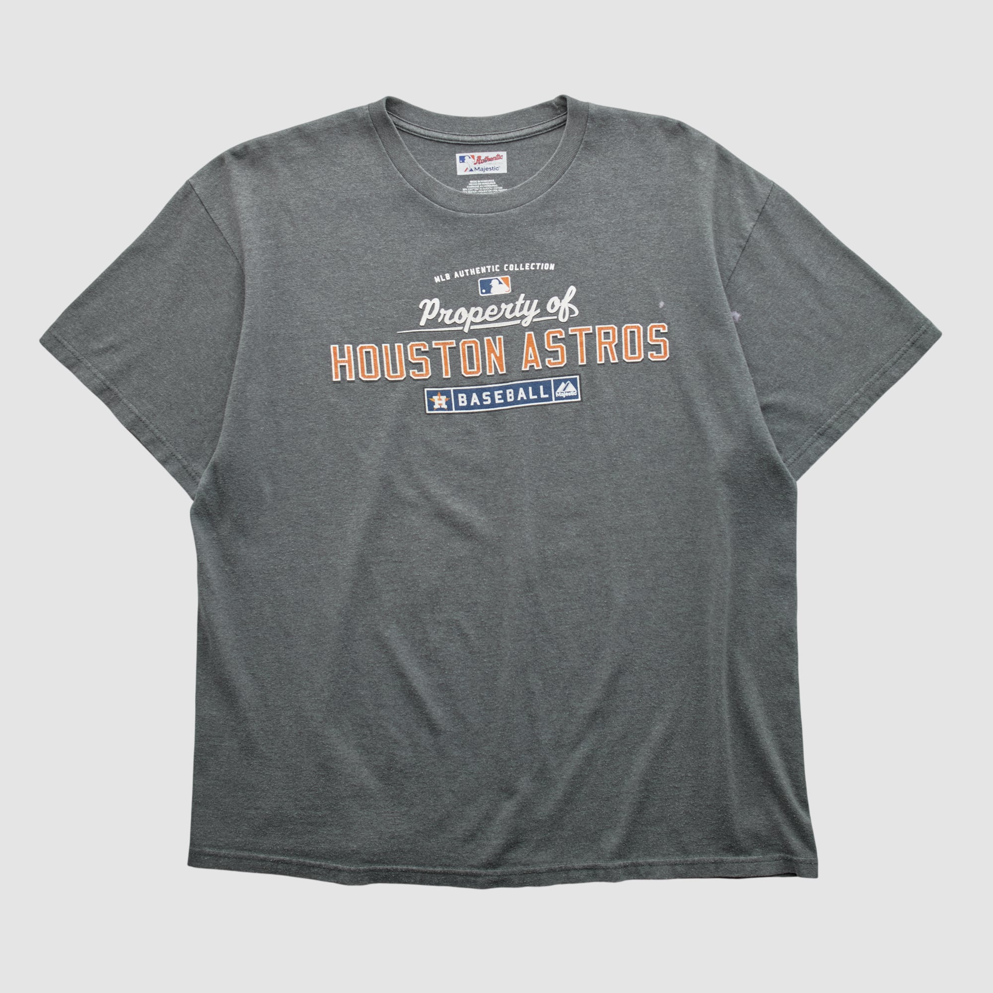 Houston Astros Majestic 2000s T-shirt - Dark Heather Gray - XL