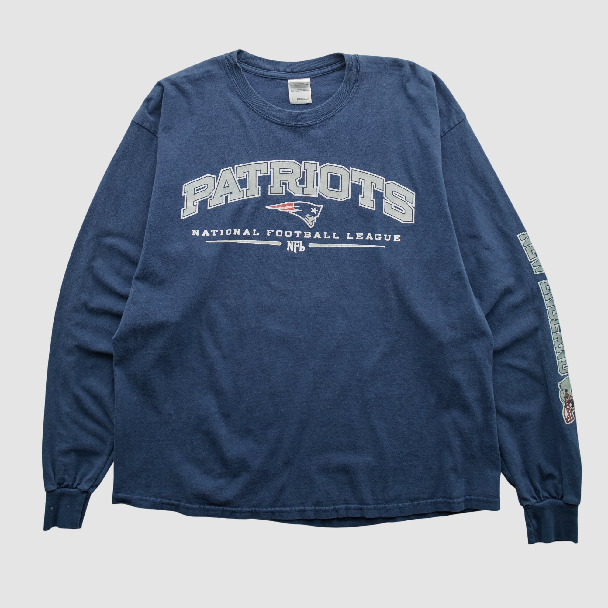 New England Patriots Gildan 2000s Long Sleeve T-shirt - Navy - M