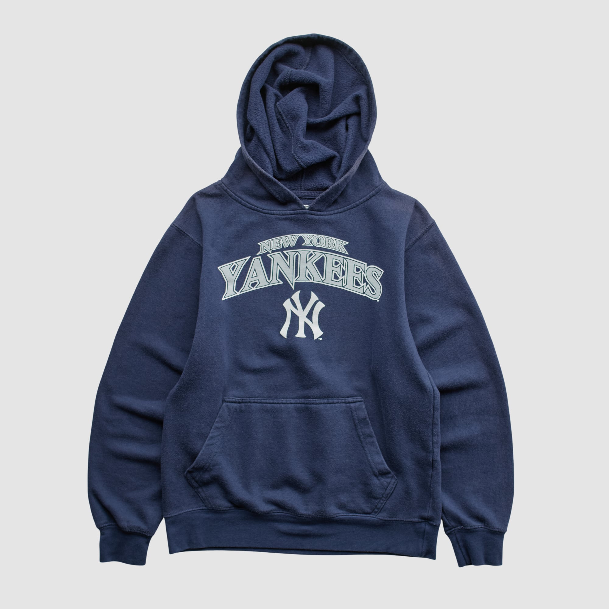 New York Yankees Stitches 2010s Hooded Pullover Sweatshirt - Navy - XXS