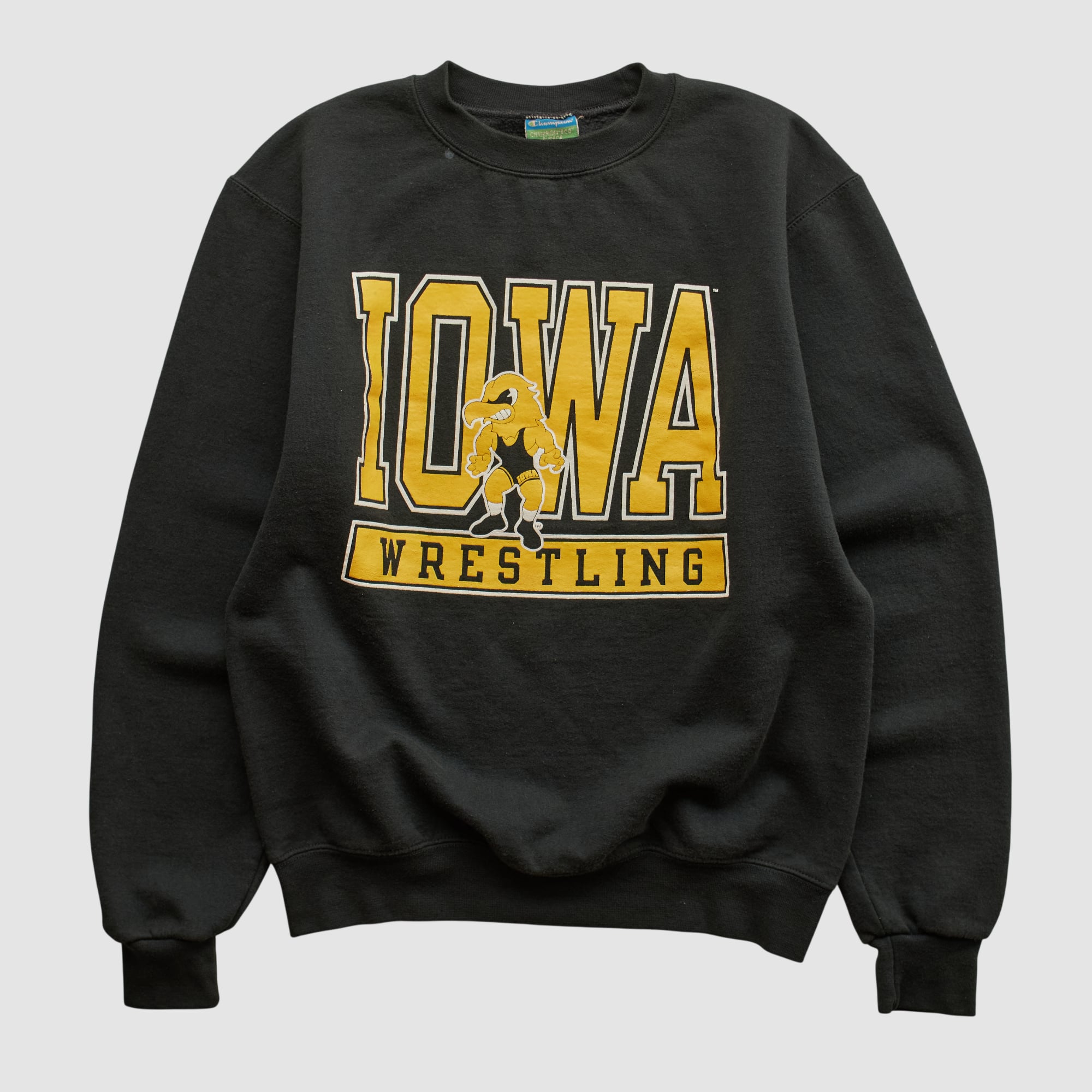 Iowa Hawkeyes Champion 2010s Pullover Sweatshirt - Black - XXS