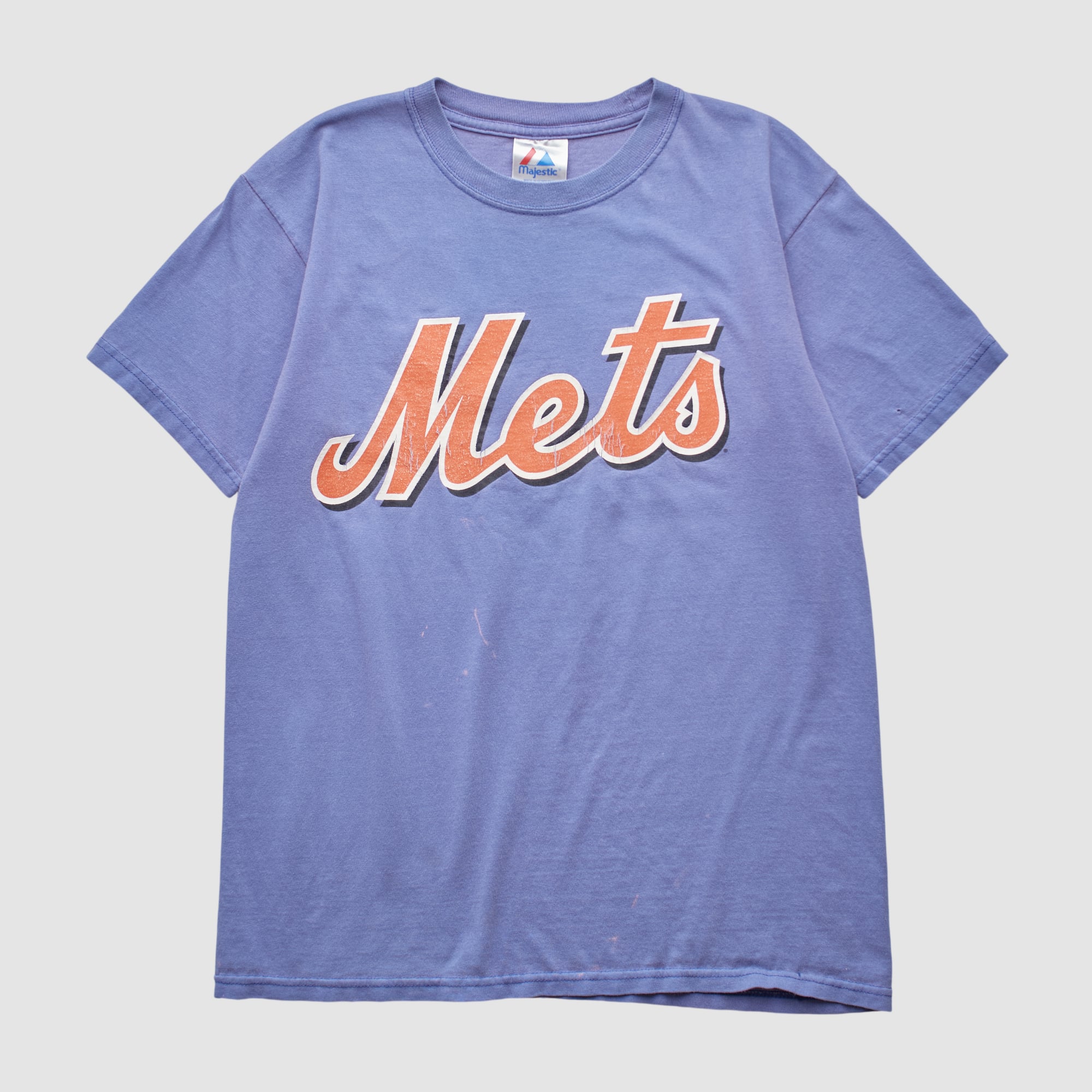 New York Mets Majestic 2000s T-shirt - Light Blue - Yth L