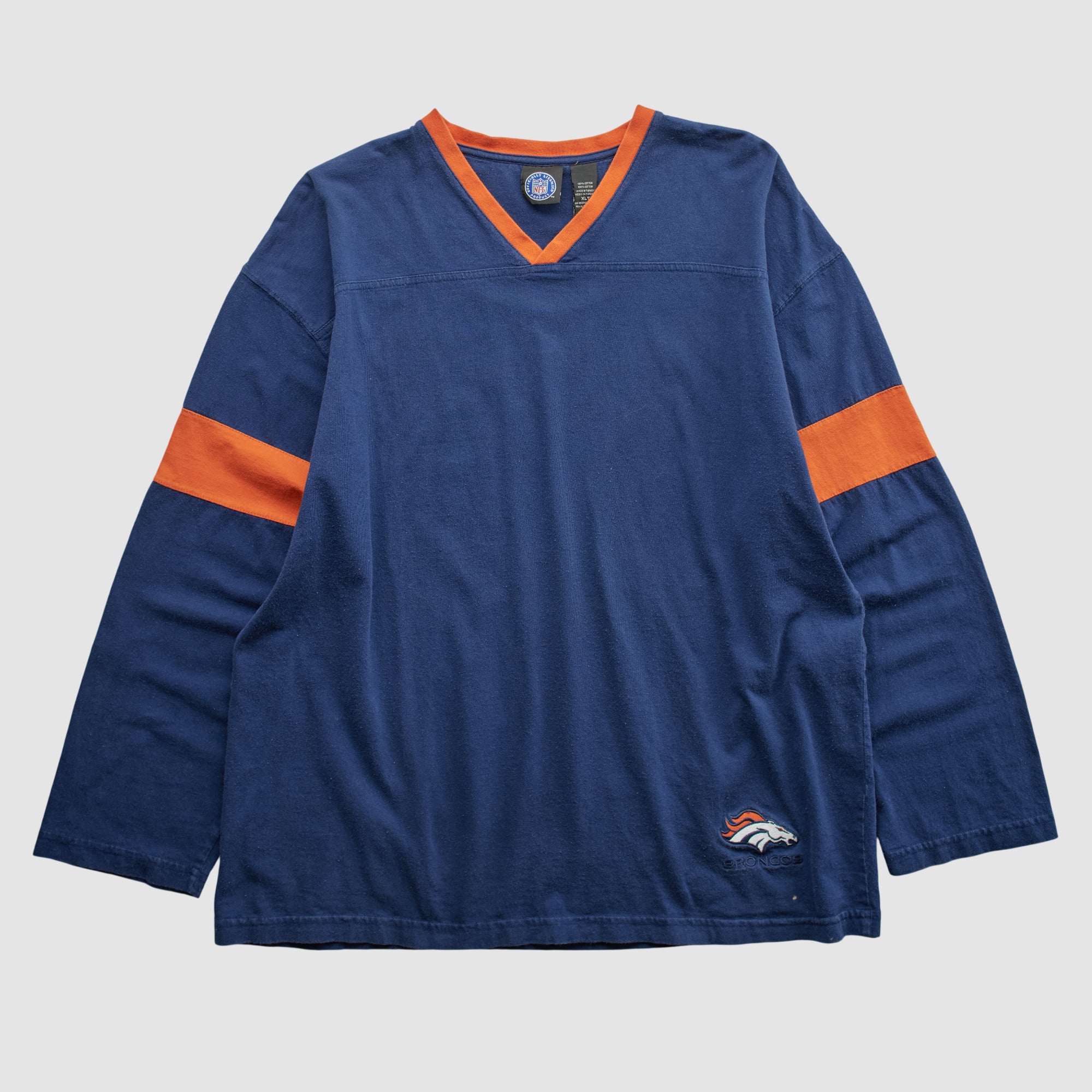 Denver Broncos NFL 2000s Long Sleeve T-shirt - Navy - XL