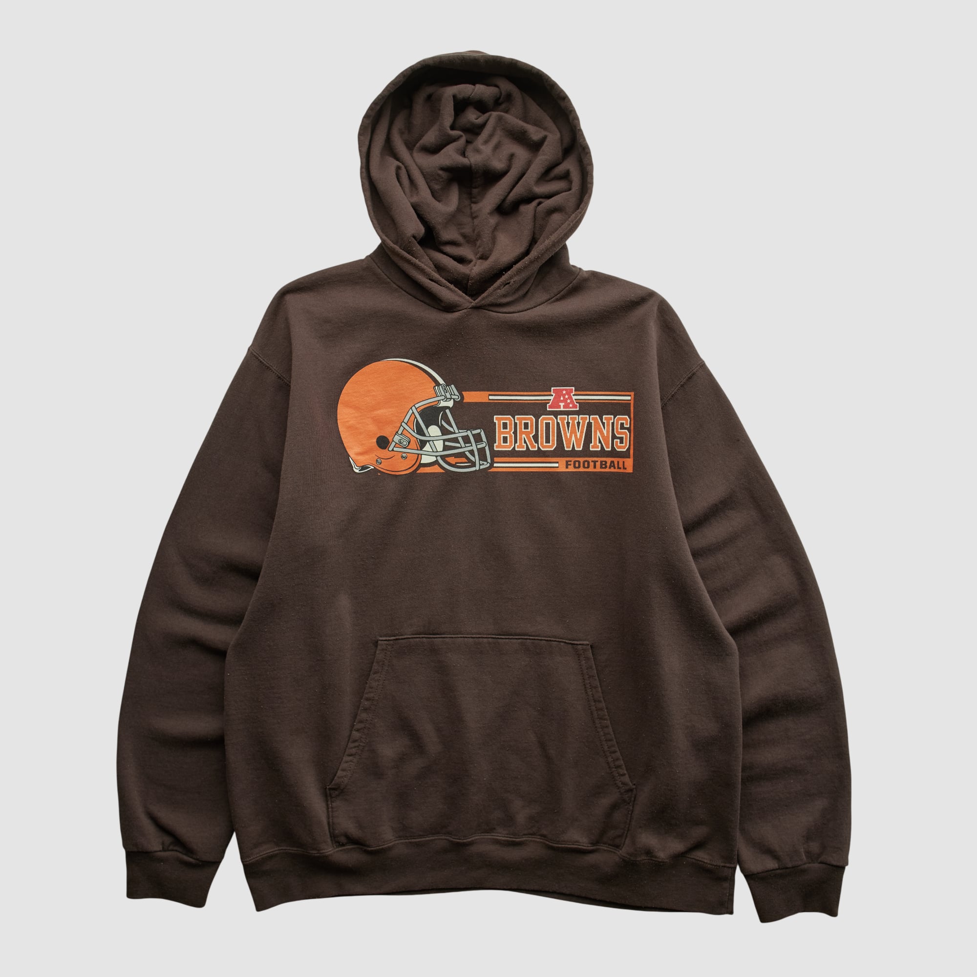 Cleveland Browns NFL 2000s Hooded Pullover Sweatshirt - Brown - L