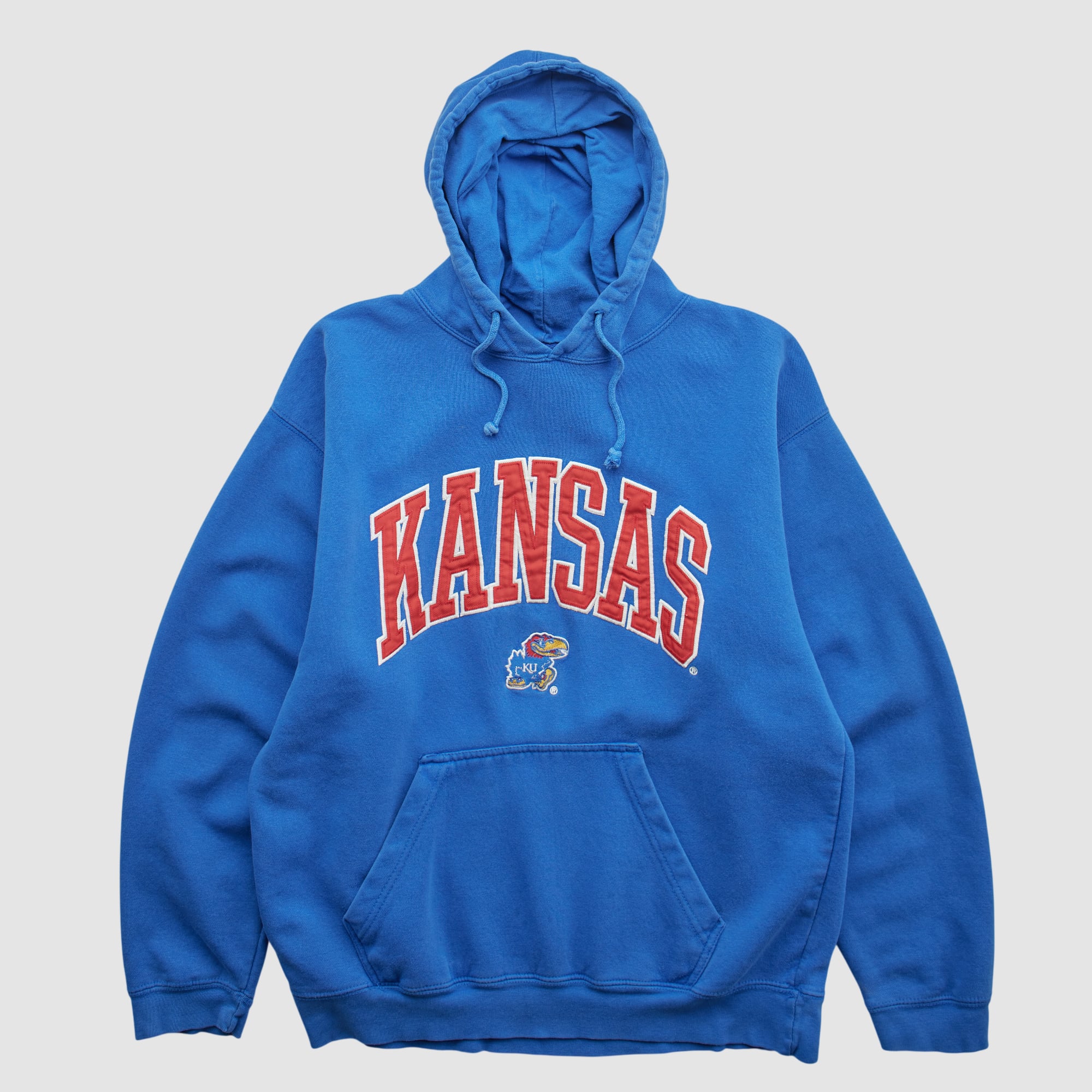 Kansas Jayhawks J America Sportswear 2010s Hooded Pullover Sweatshirt - Blue - S