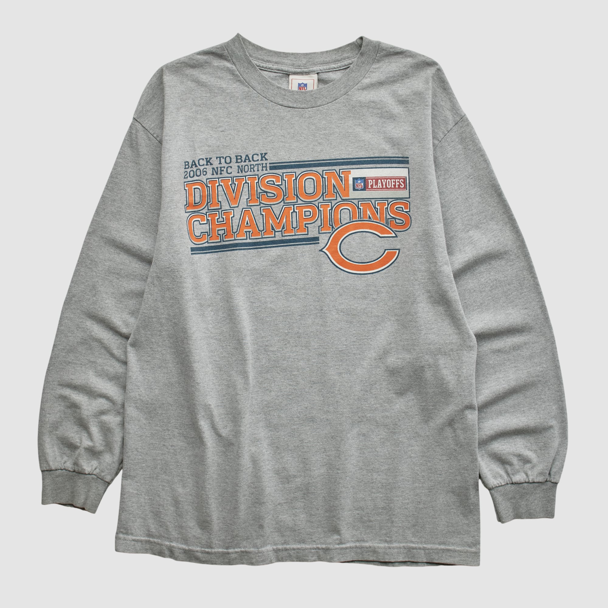 Division Champions NFL 2006 Long Sleeve T-shirt - Heather Gray - M