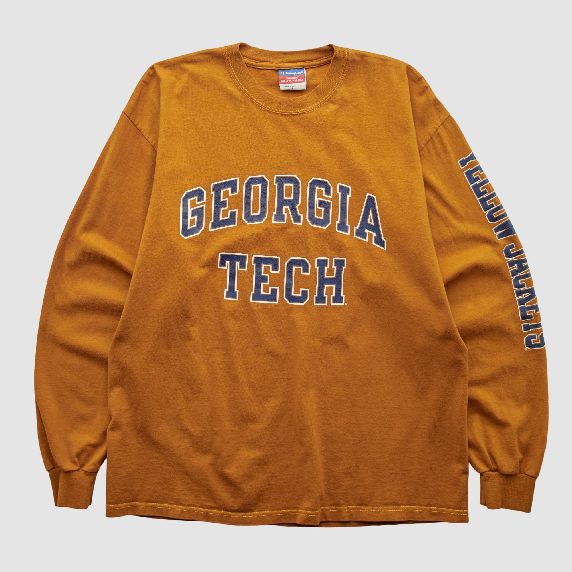Georgia Tech Yellow Jackets Champion 2000s Long Sleeve T-shirt - Clay - M