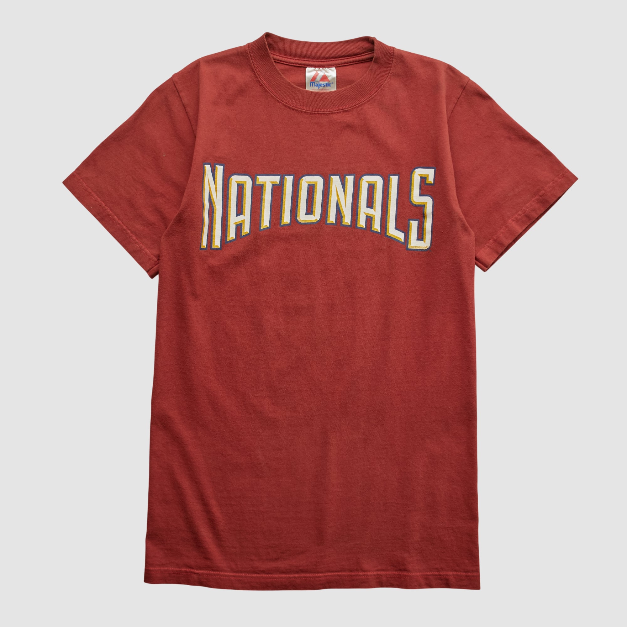 Washington Nationals Majestic 2000s T-shirt - Maroon - XS