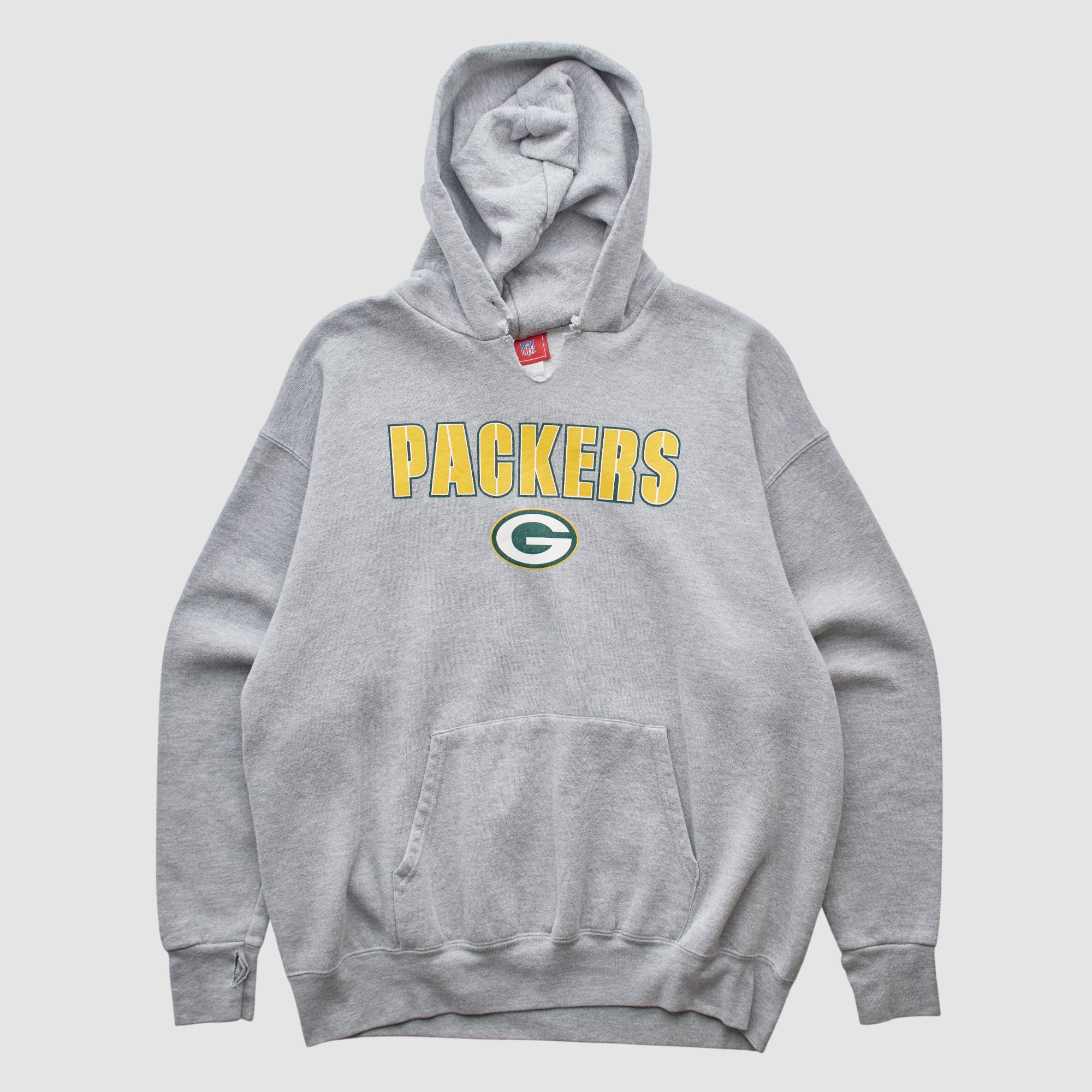 Green Bay Packers NFL 2000s Hooded Pullover Sweatshirt - Heather Gray - M