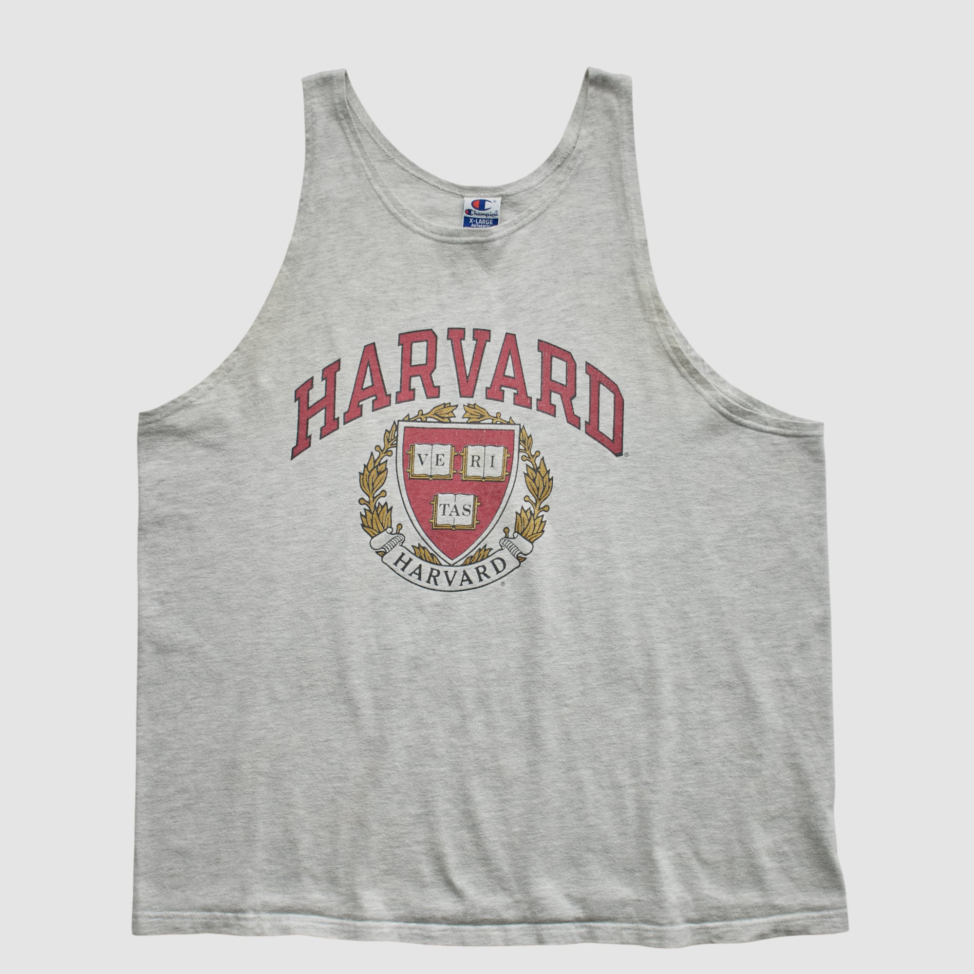 Harvard Crimson Champion 90s Tank - Heather Gray - XL