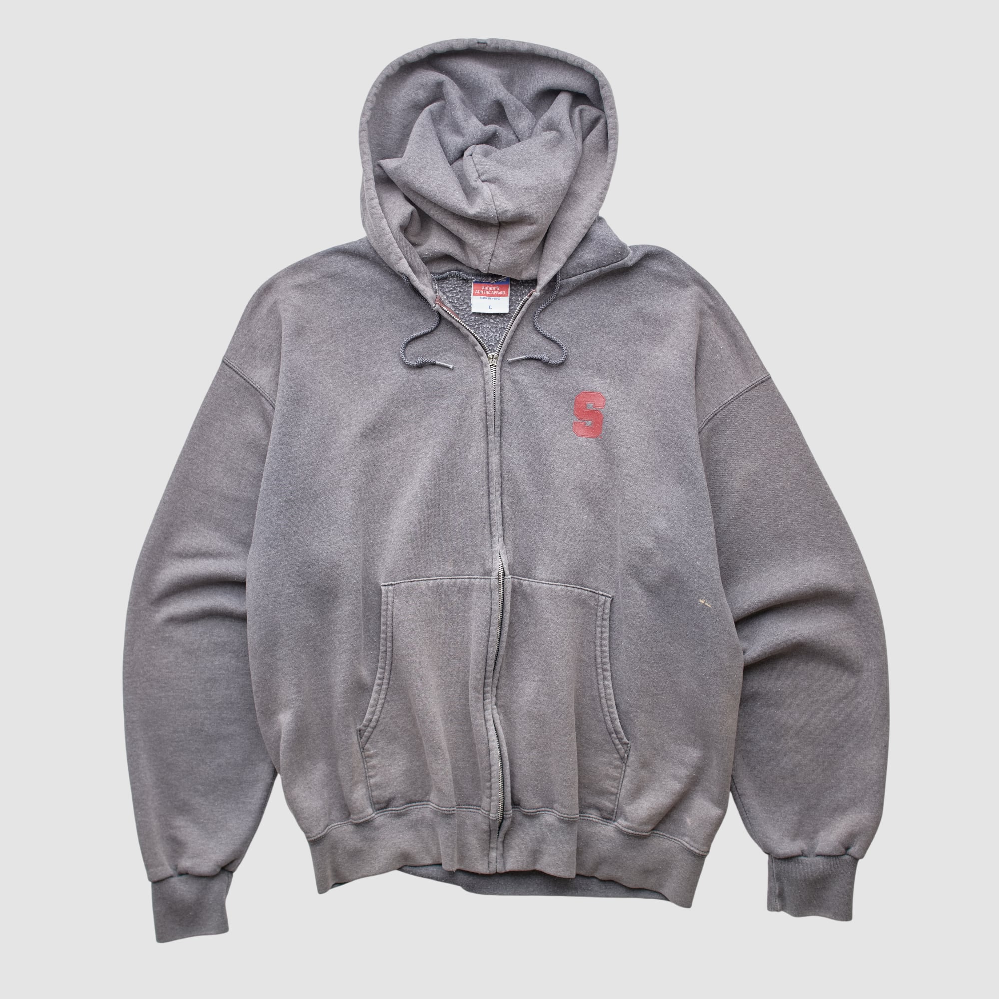 Stanford Cardinal Champion 2000s Hooded Pullover Sweatshirt - Gray - S