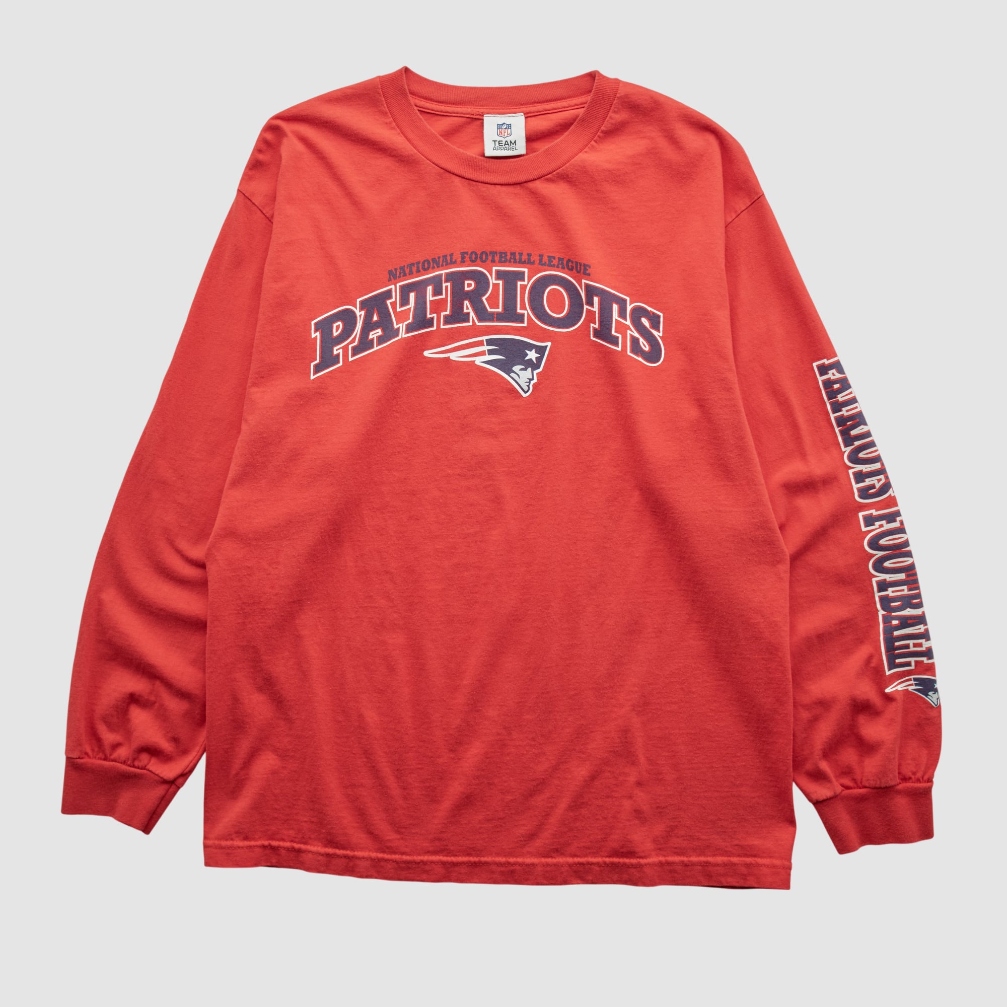 New England Patriots NFL 2010s Long Sleeve T-shirt - Red - M