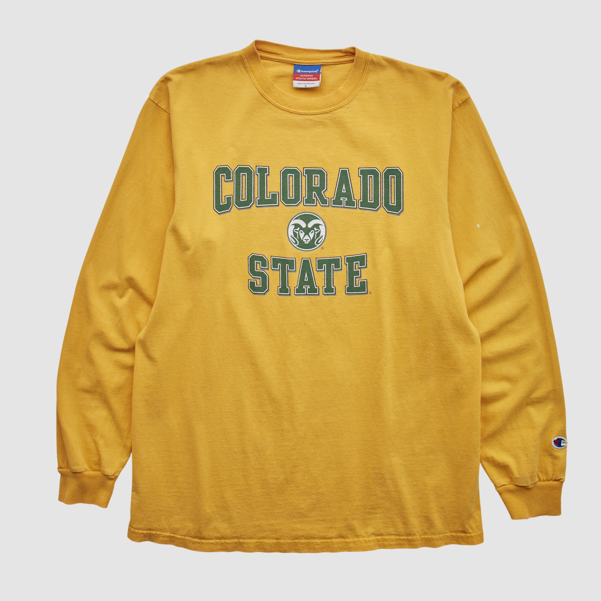 Colorado State Rams Champion 2000s Long Sleeve T-shirt - Yellow - M