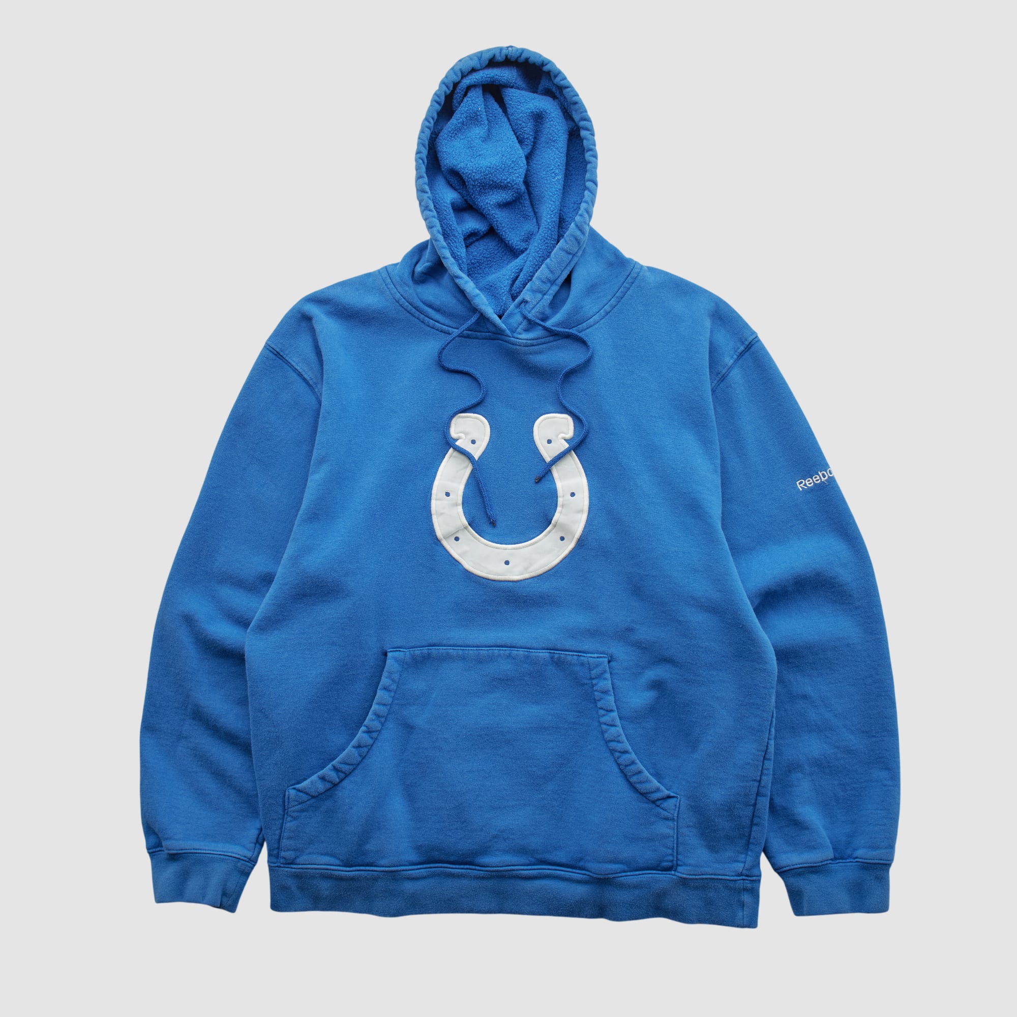 Indianapolis Colts Reebok 2000s Hooded Pullover Sweatshirt - Blue - S