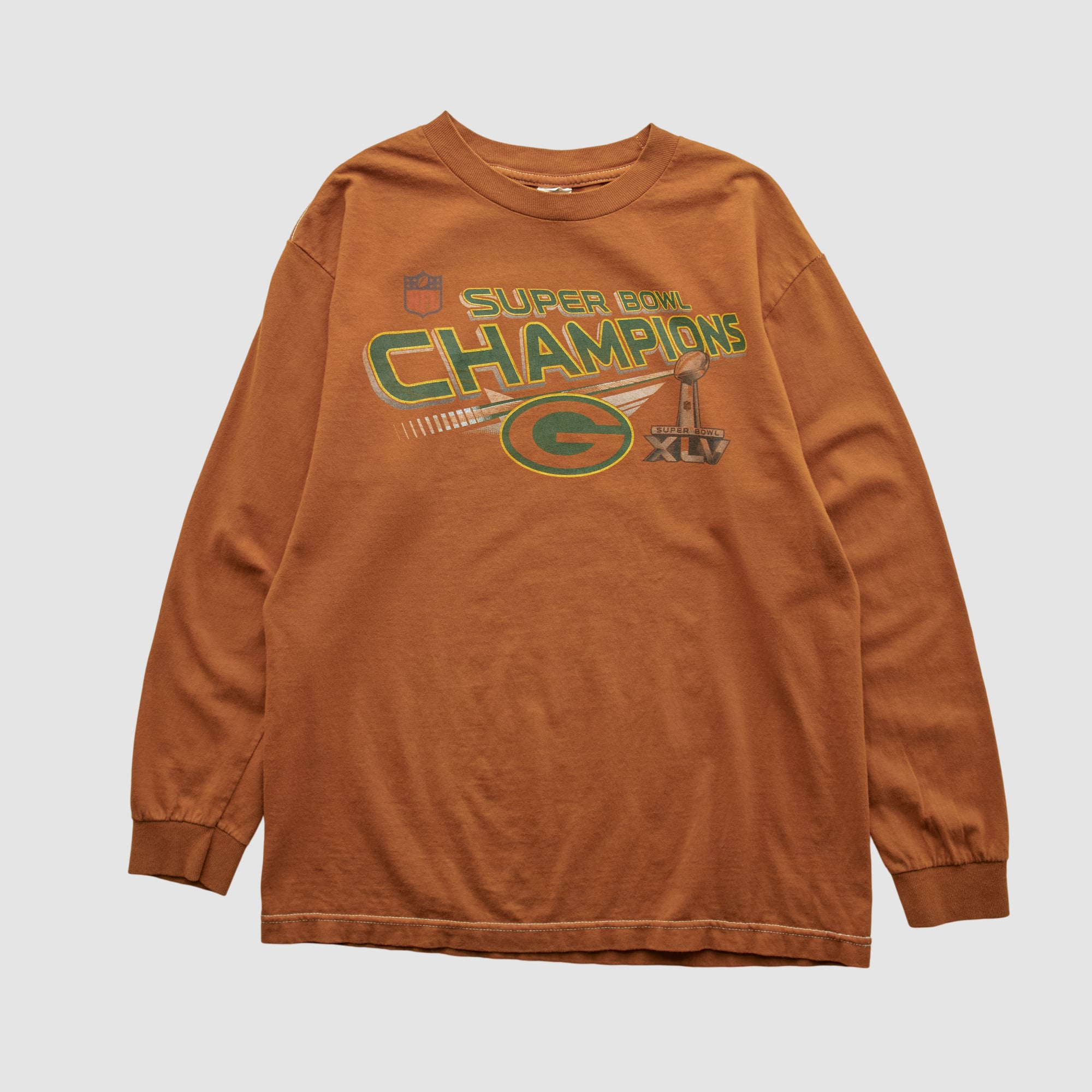 Super Bowl Champions XLV Alstyle 2011 Long Sleeve T-shirt - Clay - S