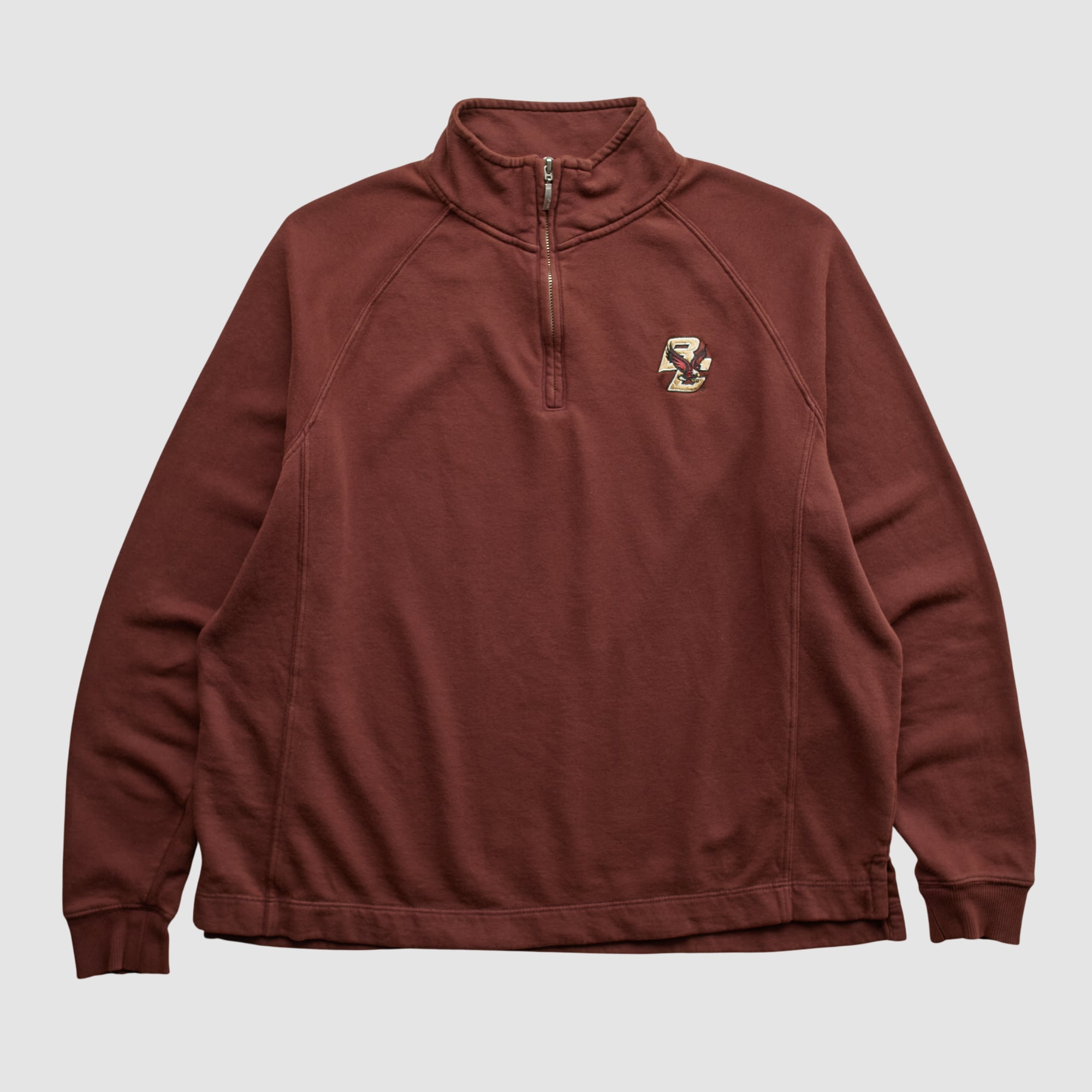 Boston College Eagles Jansport 2000s 1/4 Zip Sweatshirt - Maroon - M