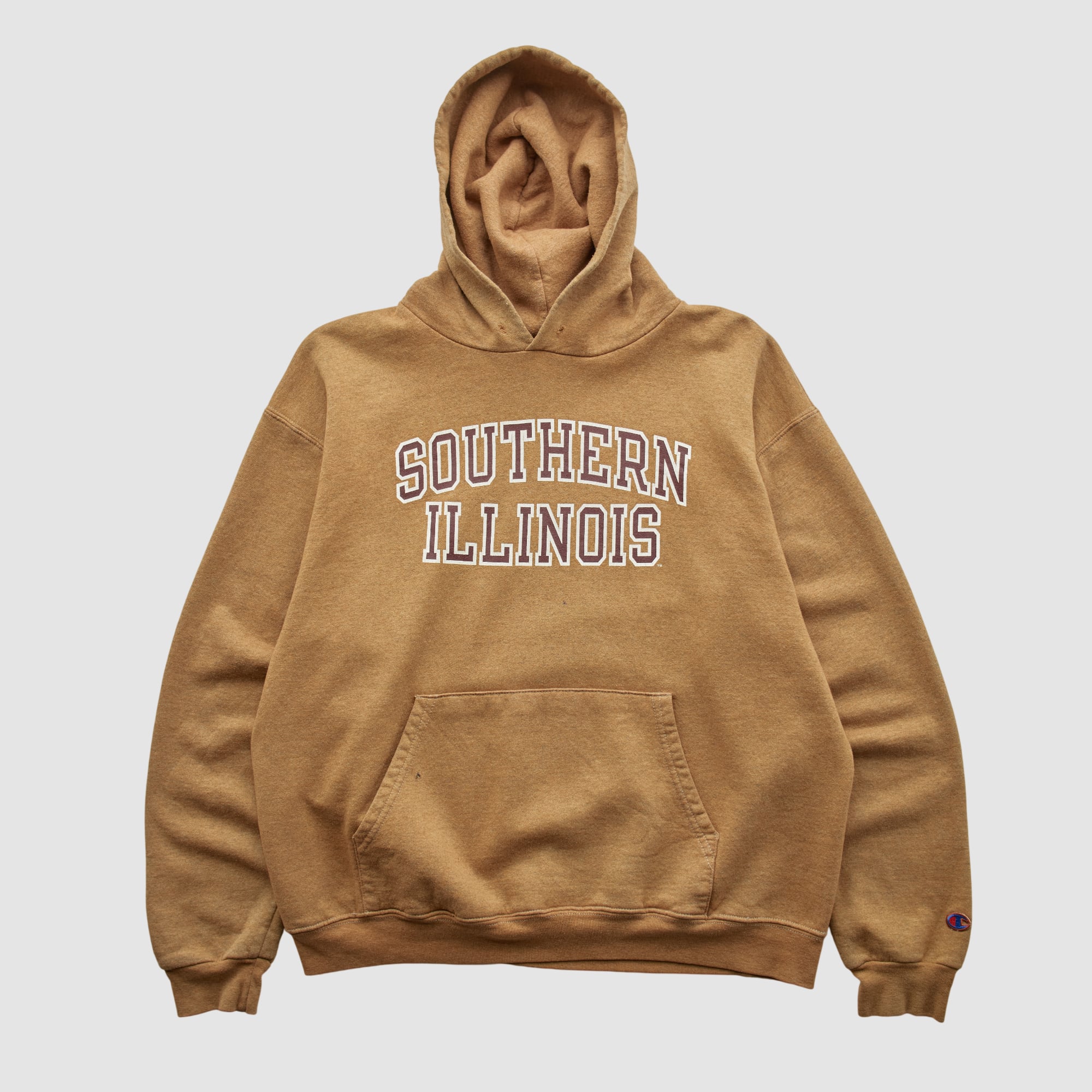 Southern Illinois Salukis Champion 2000s Hooded Pullover Sweatshirt - Clay - S