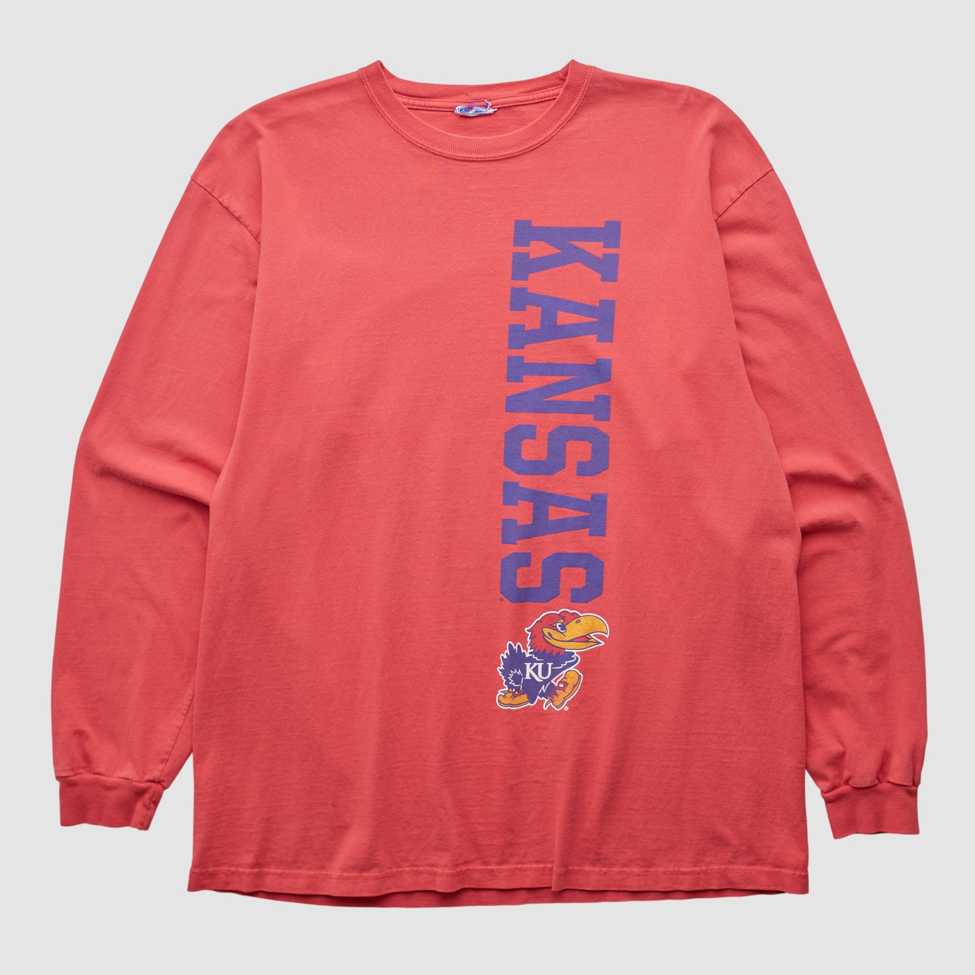 Kansas Jayhawks 2000s Long Sleeve T-shirt - Red - M