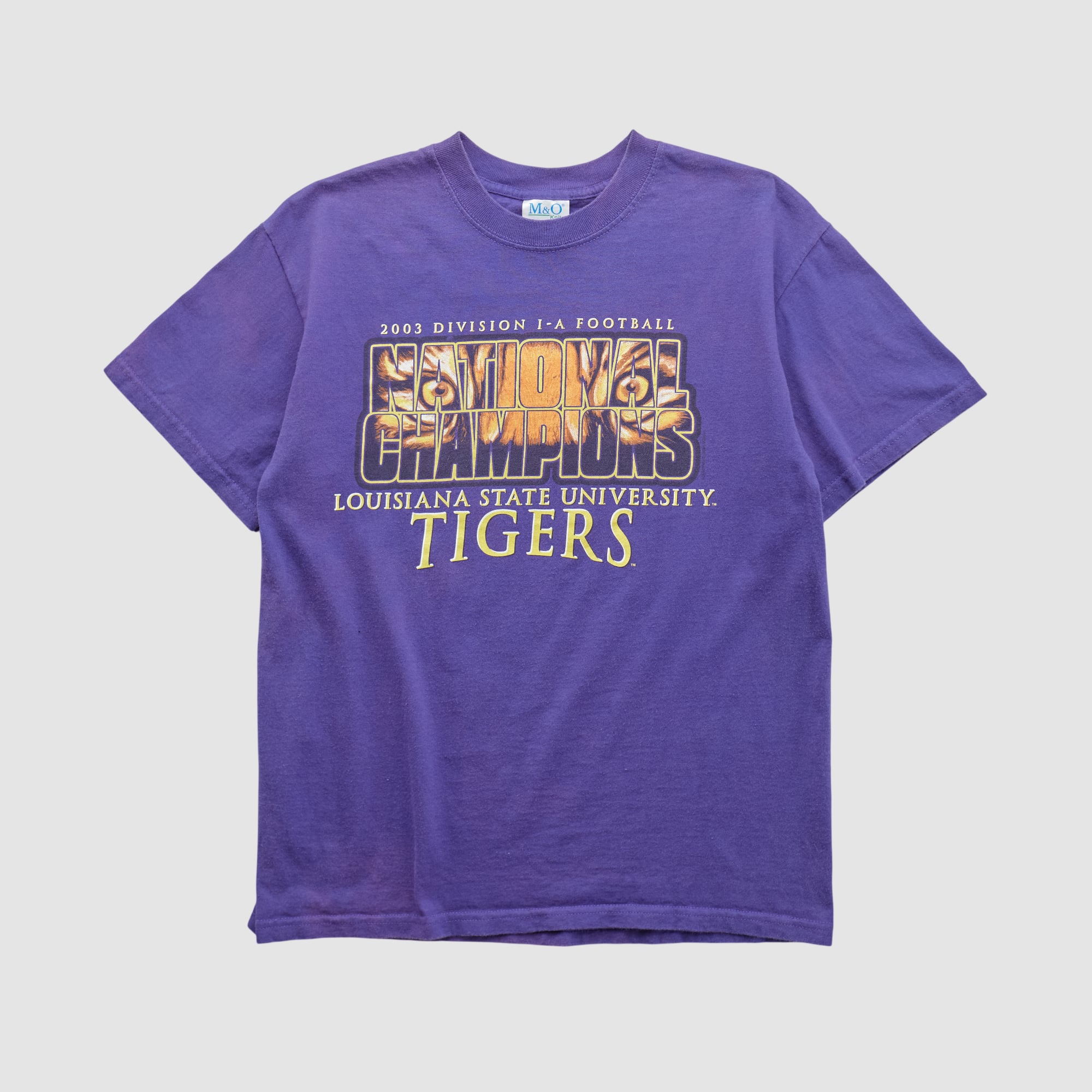 LSU Tigers M&O Knits 2003 T-shirt - Purple - S