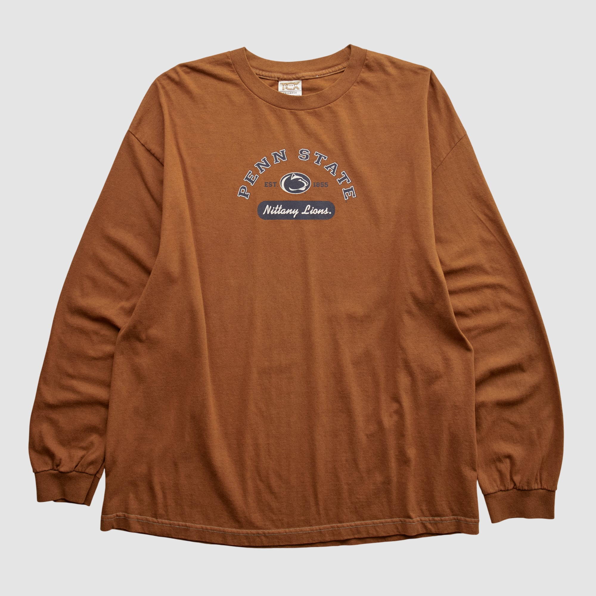 Penn State Nittany Lions Cotton Exchange 2000s Long Sleeve T-shirt - Clay - XL