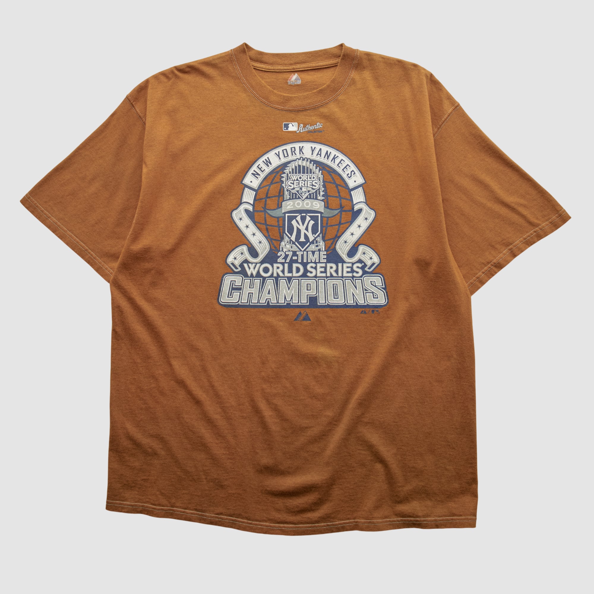New York Yankees Majestic 2009 T-shirt - Clay - XL