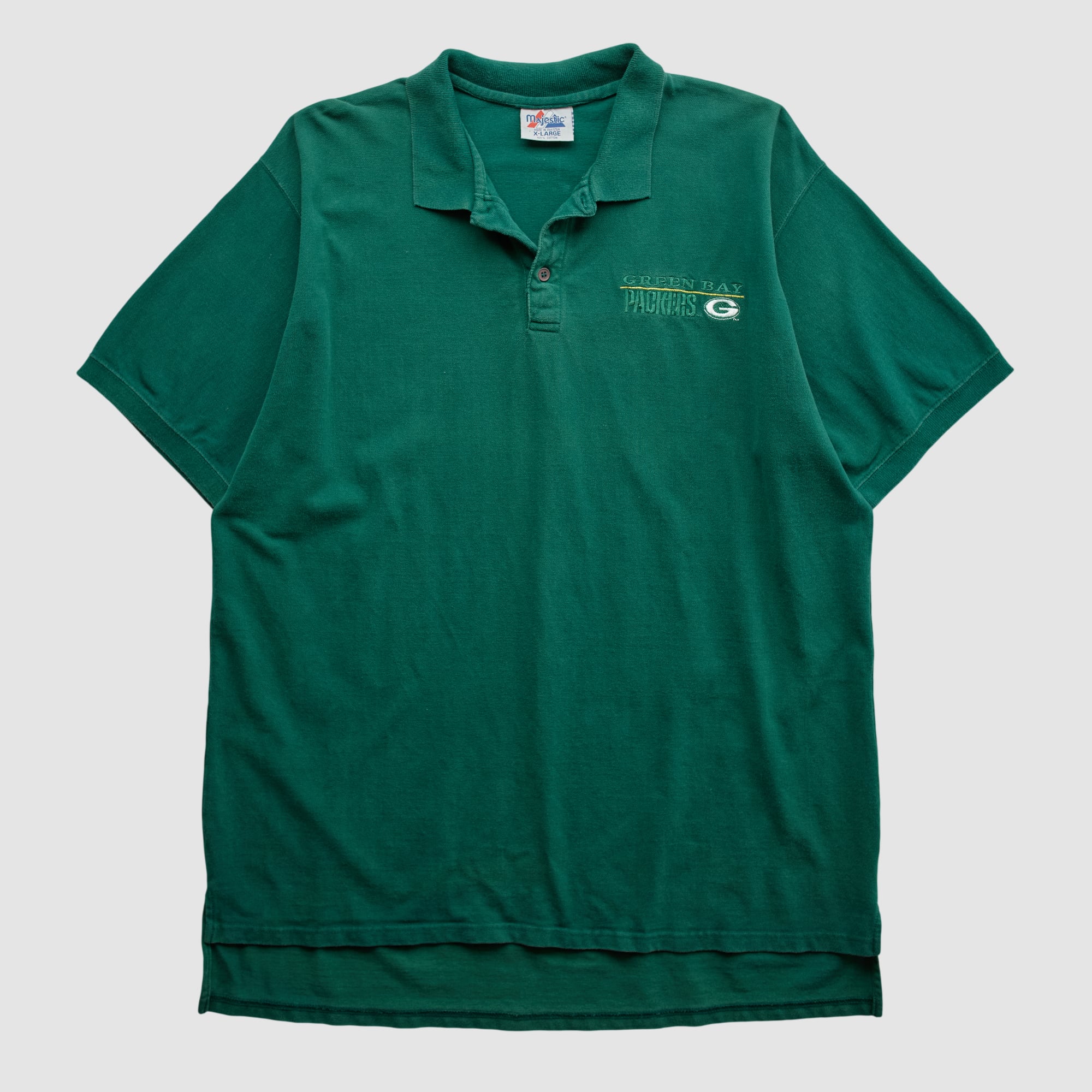 Green Bay Packers Majestic 2000s Polo - Green - 2XL