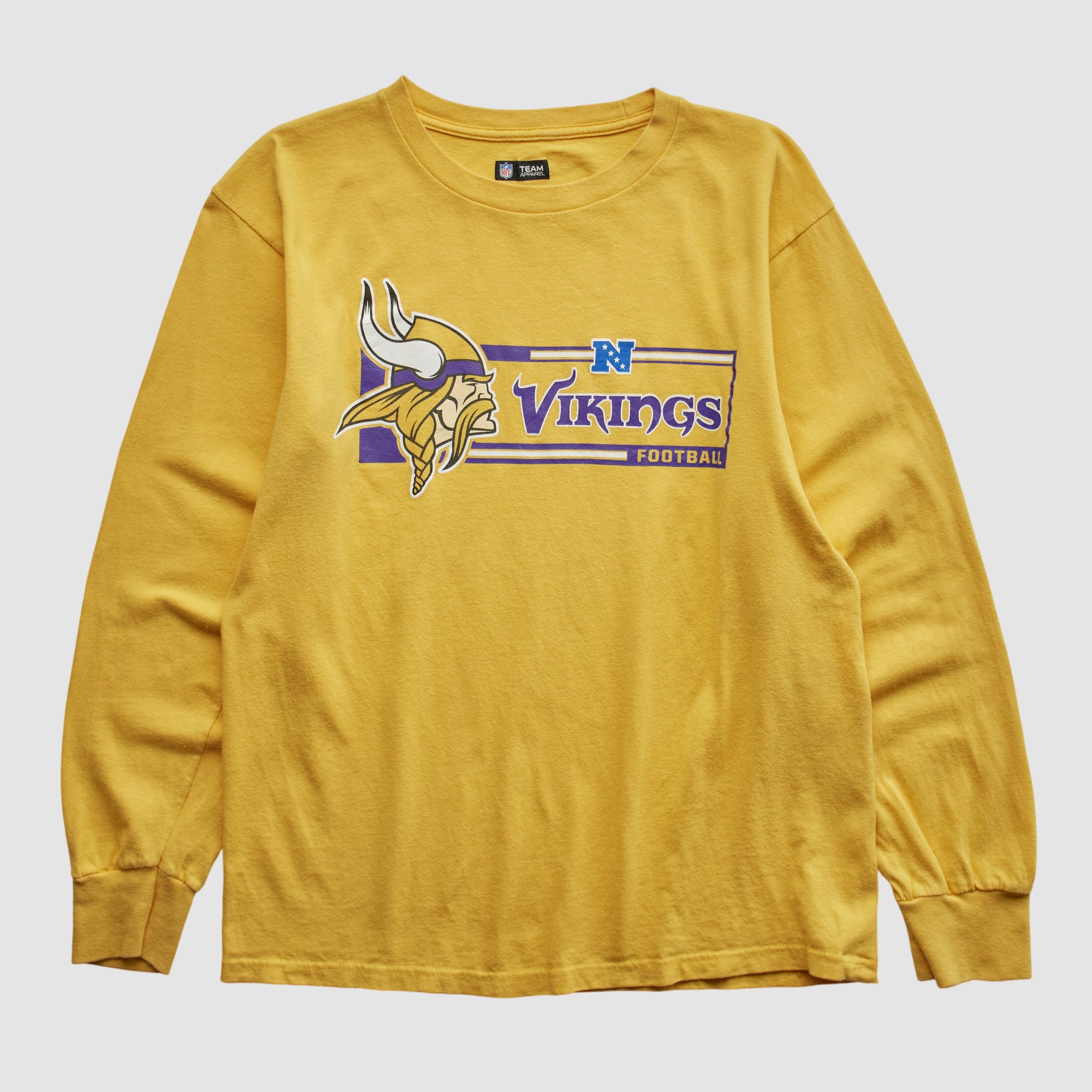 Minnesota Vikings NFL 2010s Long Sleeve T-shirt - Yellow - S