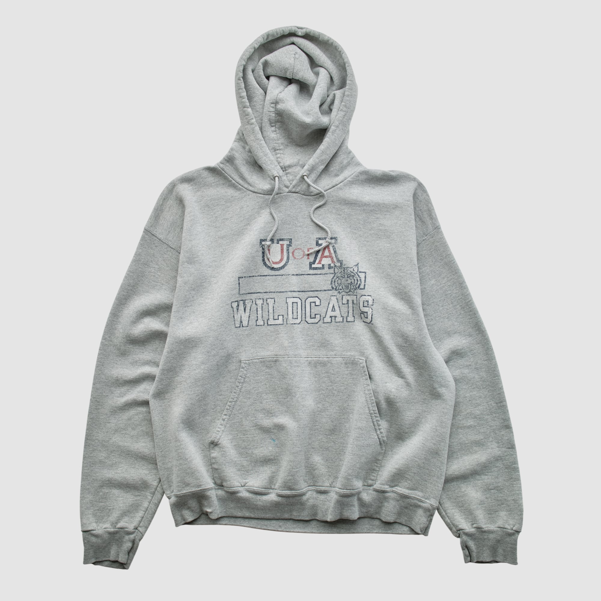 Arizona Wildcats Champion 2000s Hooded Pullover Sweatshirt - Heather Gray - S