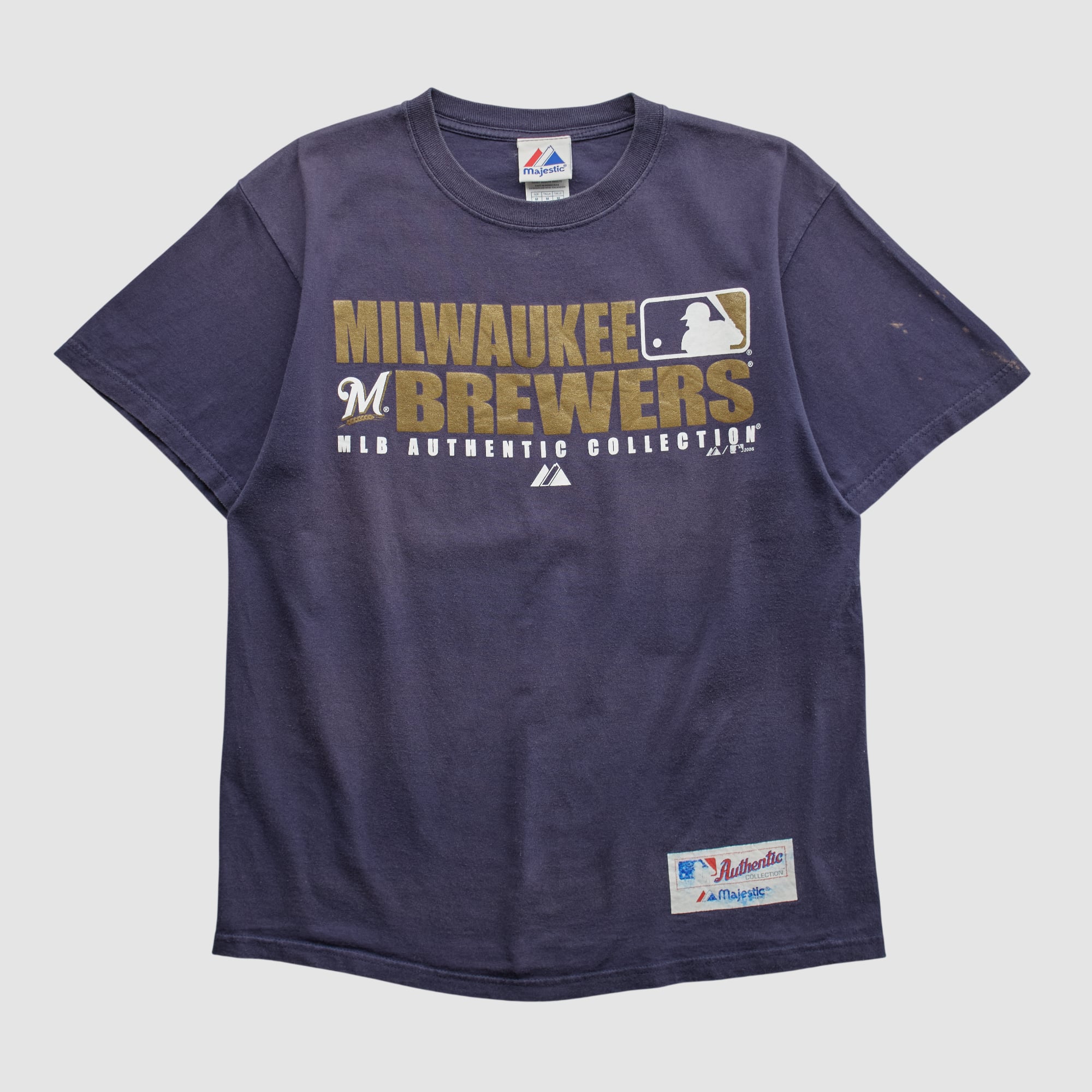 Milwaukee Brewers Majestic 2008 T-shirt - Navy - S