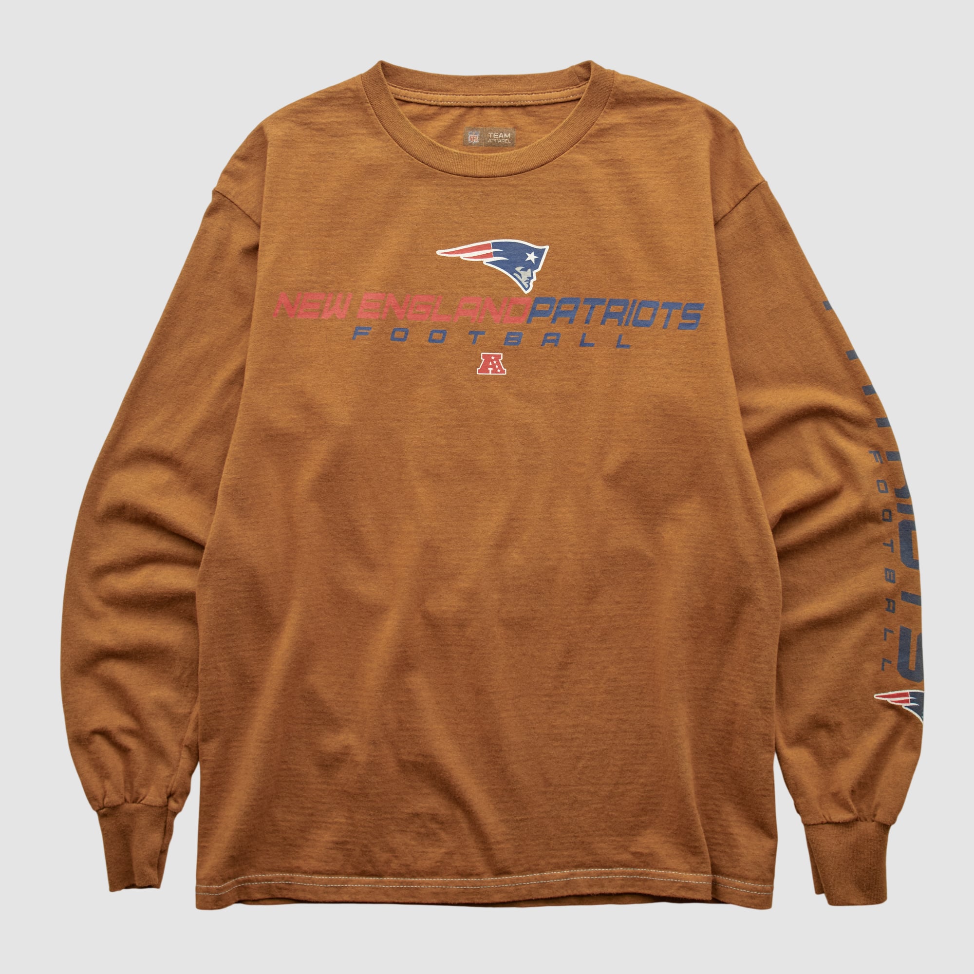 New England Patriots NFL 2000s Long Sleeve T-shirt - Clay - S