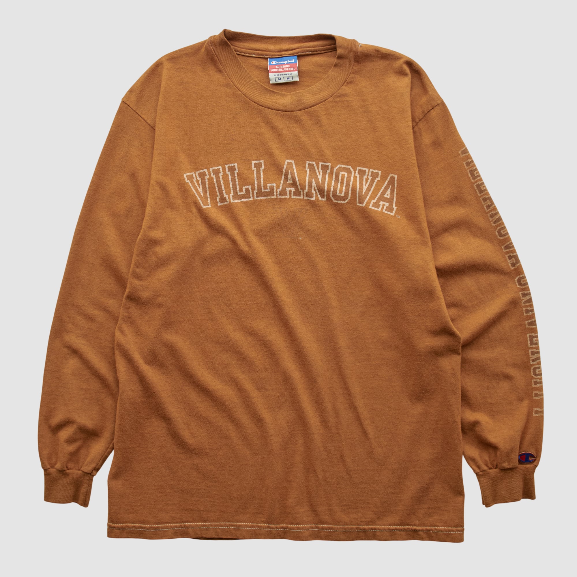 Villanova Wildcats Champion 2000s Long Sleeve T-shirt - Clay - S