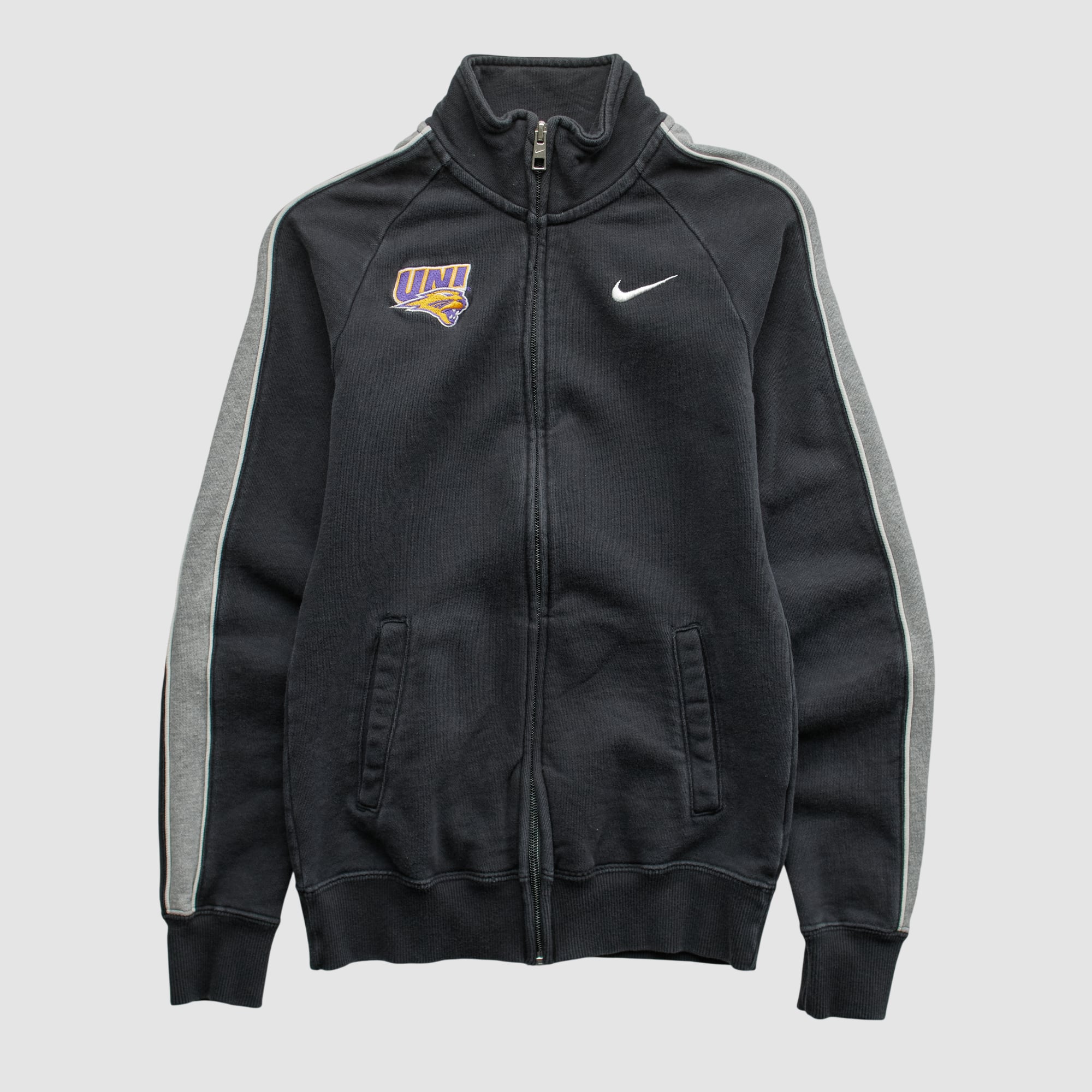 Northern Iowa Panthers Nike 2010s Full Zip Sweatshirt - Black - XXS
