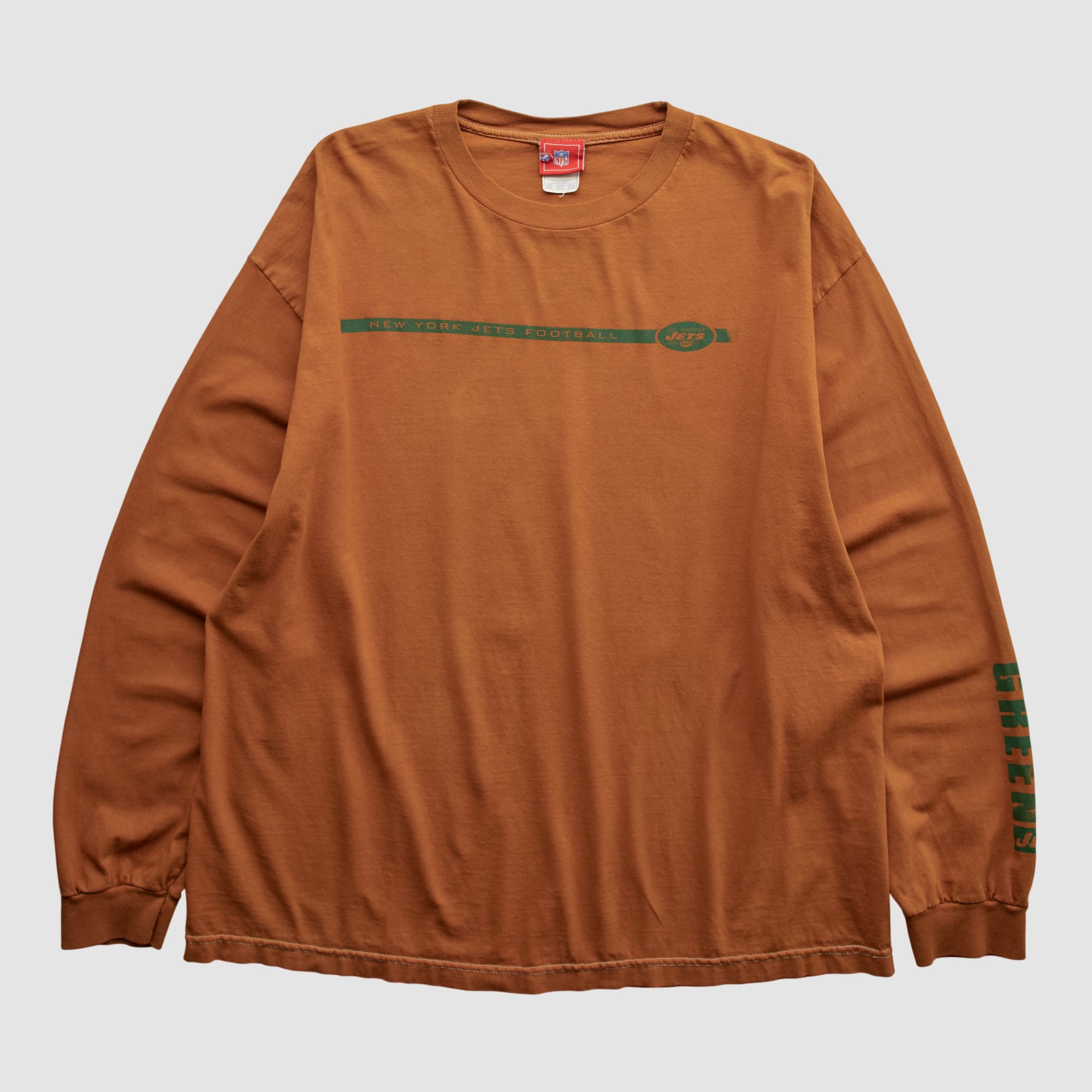New York Jets NFL 2000s Long Sleeve T-shirt - Clay - 2XL