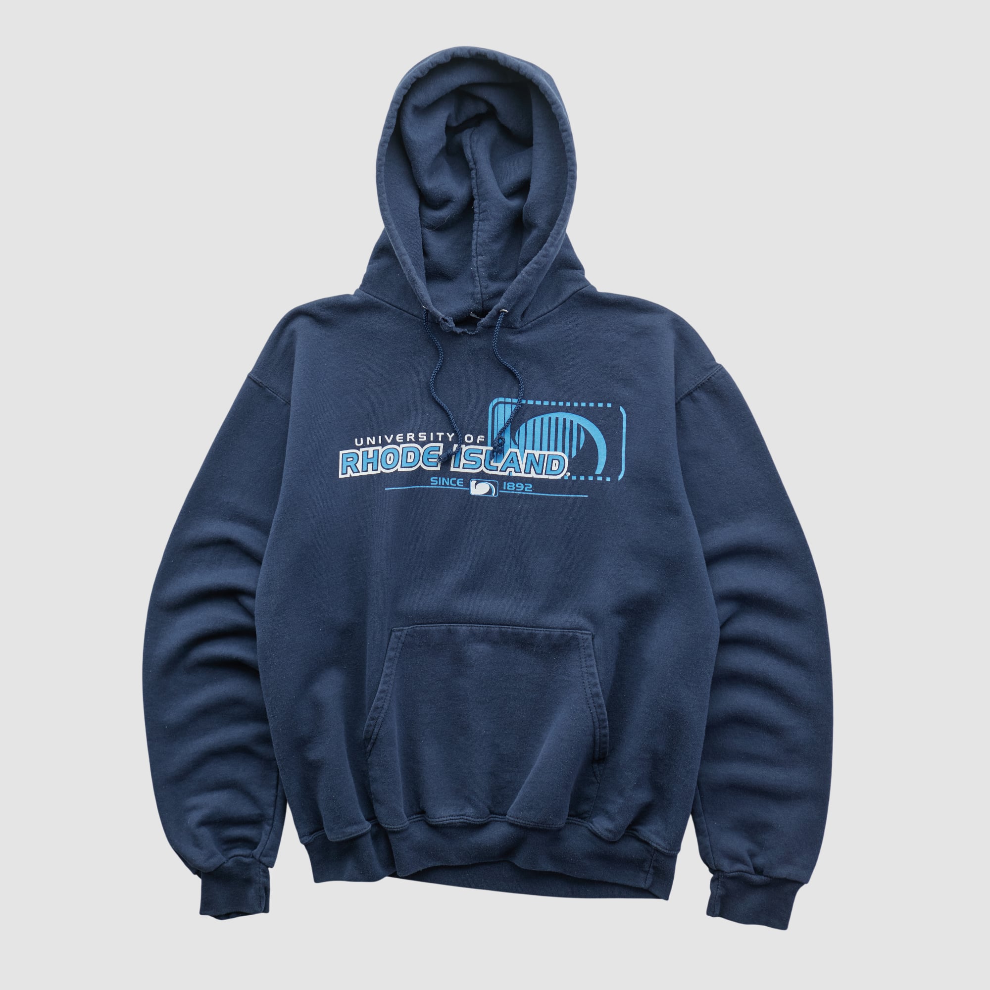 Rhode Island Rams Champion 2000s Hooded Pullover Sweatshirt - Navy - XS