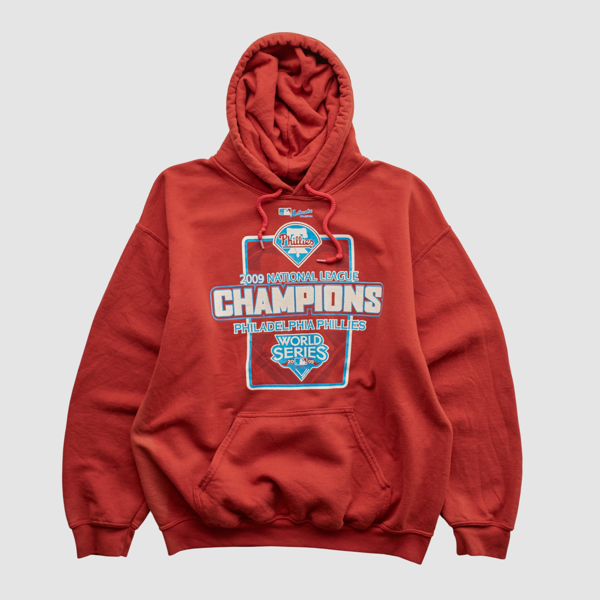 National League Champions 2009 Hooded Pullover Sweatshirt - Red - S