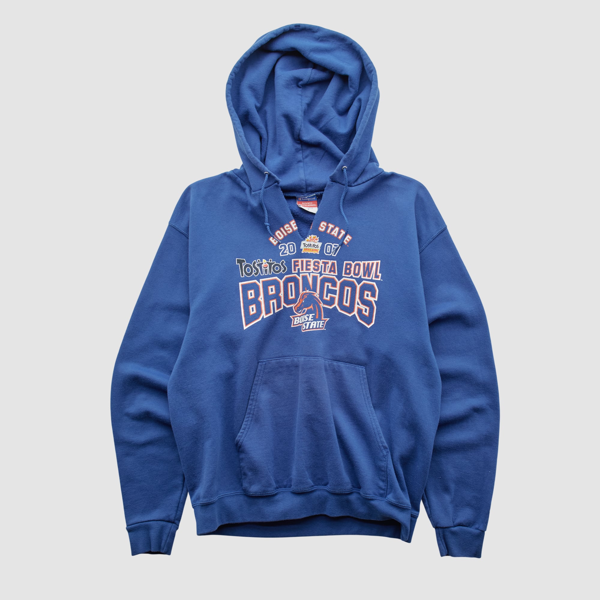 Boise State Broncos Champion 2007 Hooded Pullover Sweatshirt - Blue - S